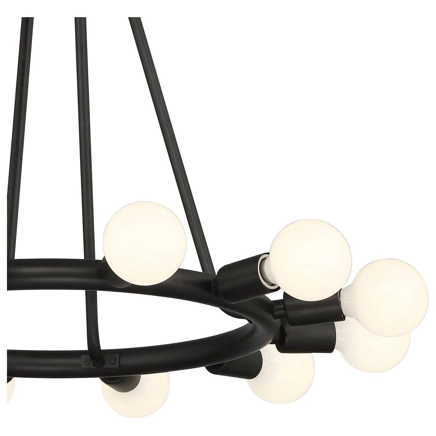 Crystorama - Dakota Chandelier - 9045-BK - Canada Light Shop