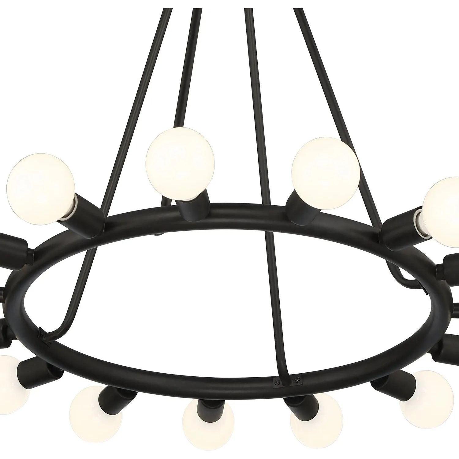 Crystorama - Dakota Chandelier - 9045-BK - Canada Light Shop