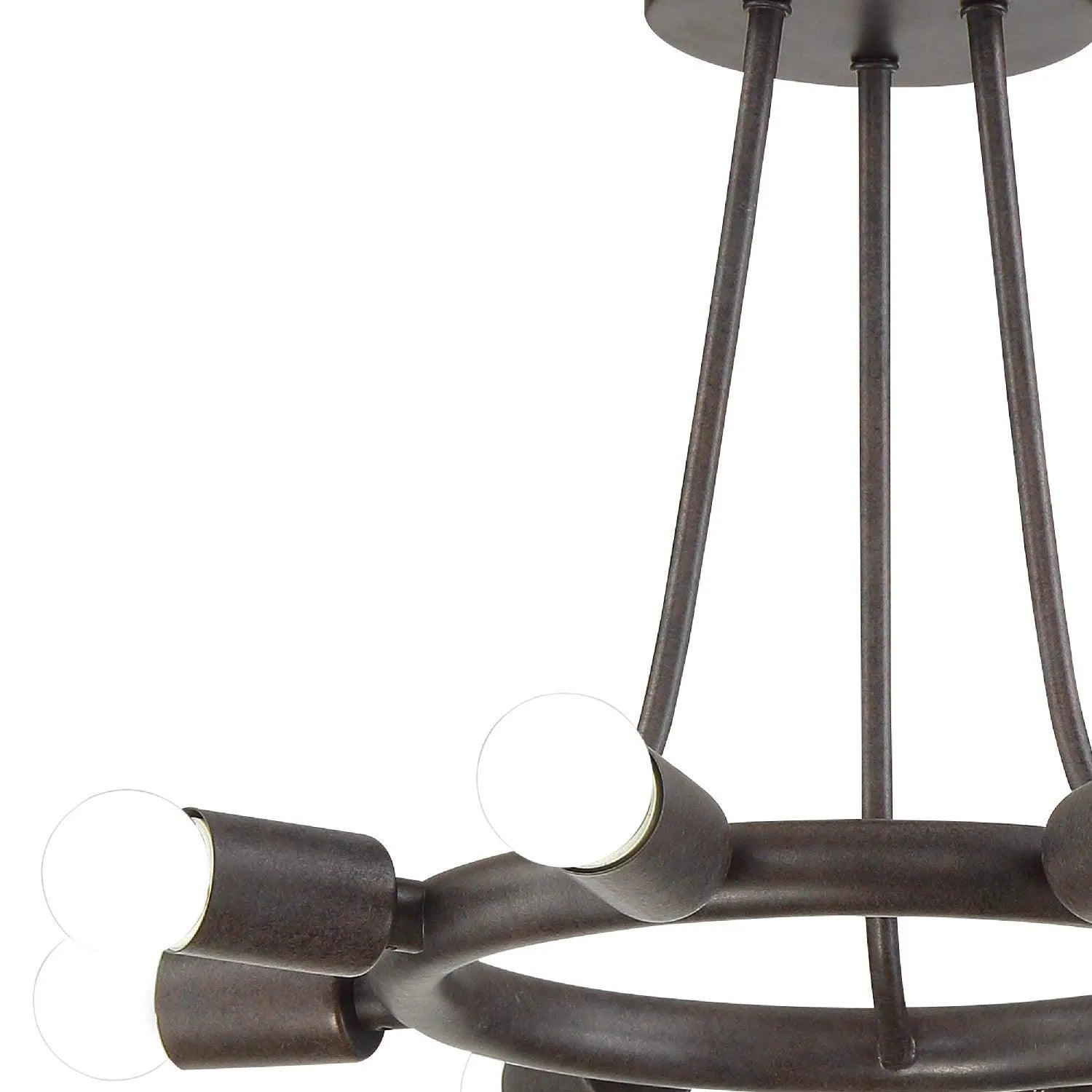 Crystorama - Dakota Eight Light Ceiling Mount - 9043-CZ - Canada Light Shop