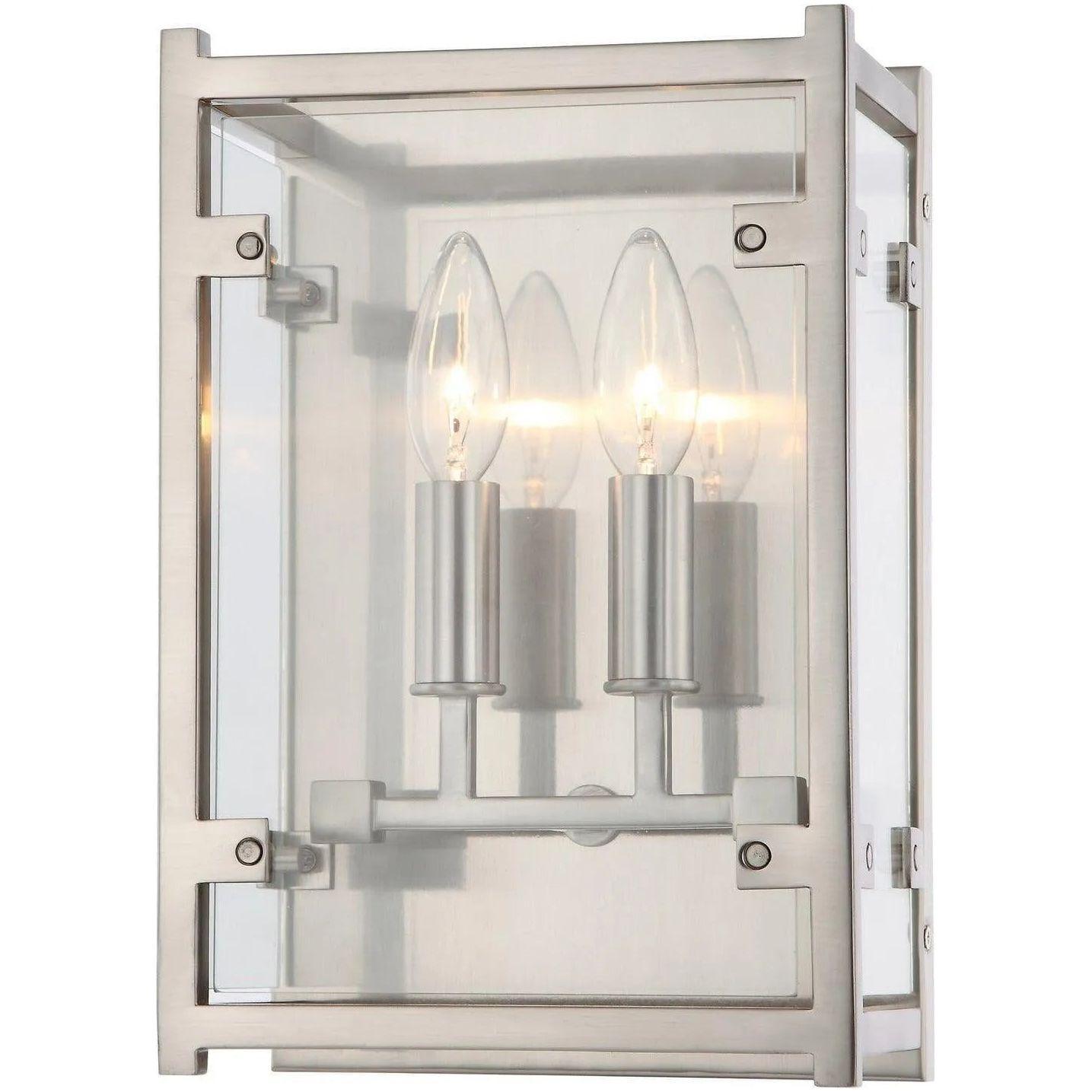 Crystorama - Danbury Two Light Wall Mount - DAN-8792-BN - Canada Light Shop