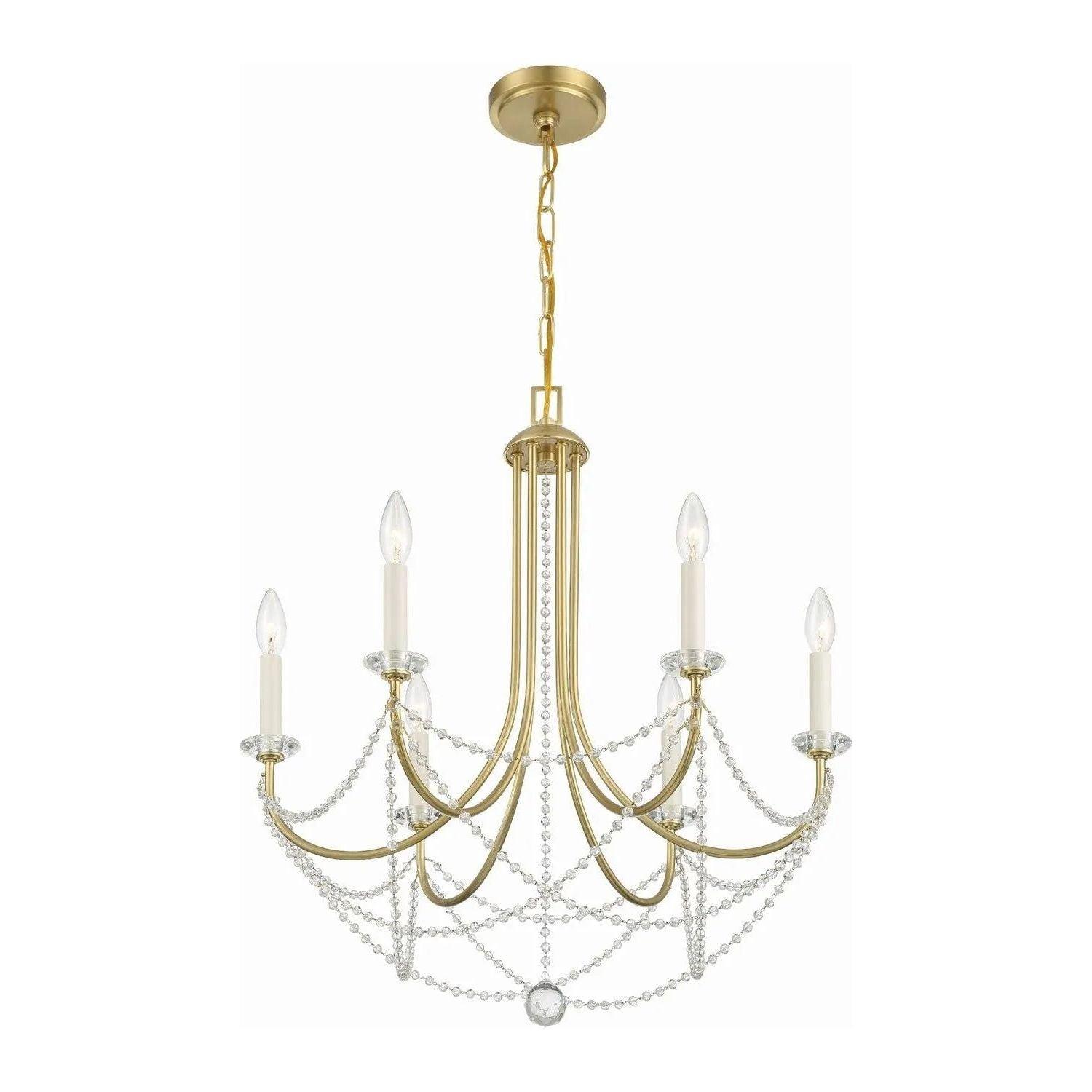Crystorama - Delilah Chandelier - DEL-90806-AG - Canada Light Shop