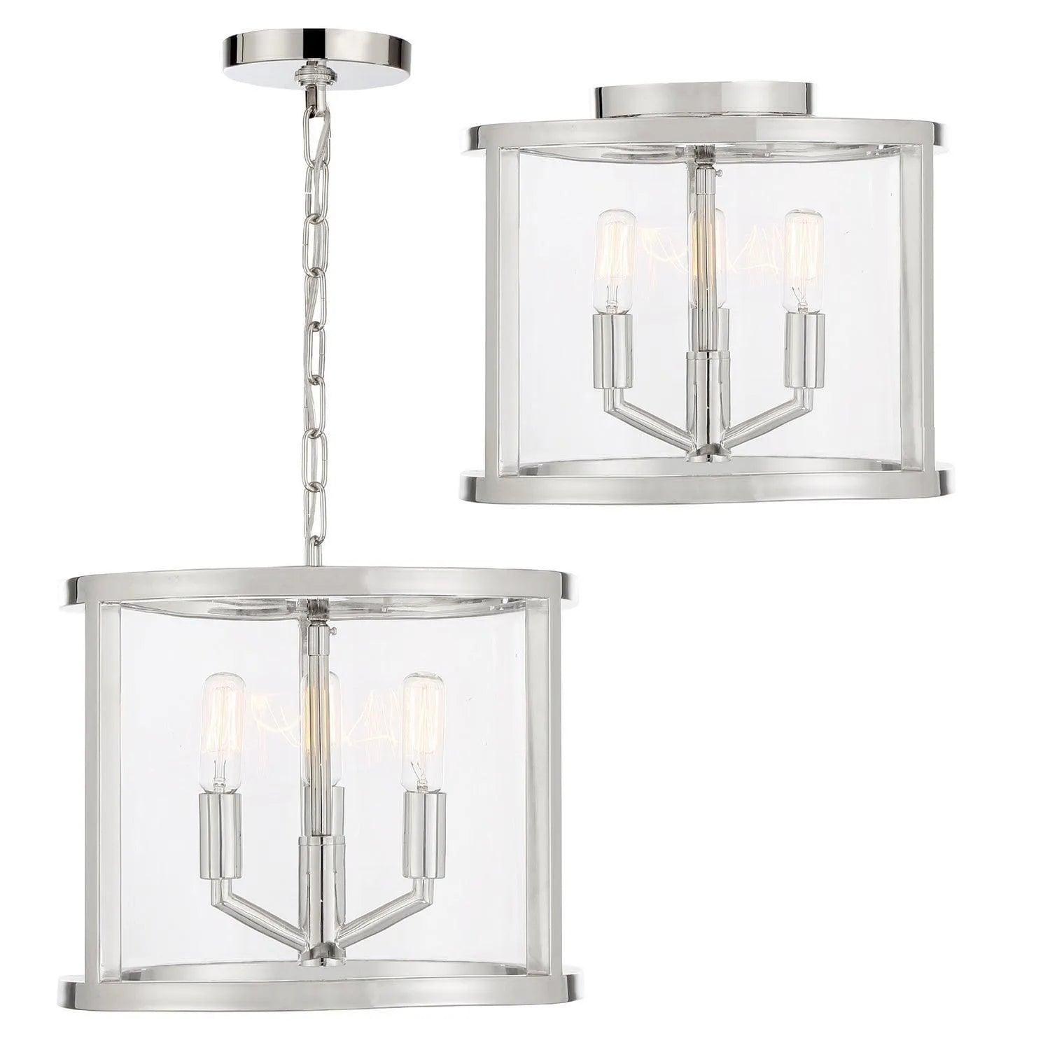 Crystorama - Devon Ceiling Mount - DEV-B8003-PN_CEILING - Canada Light Shop