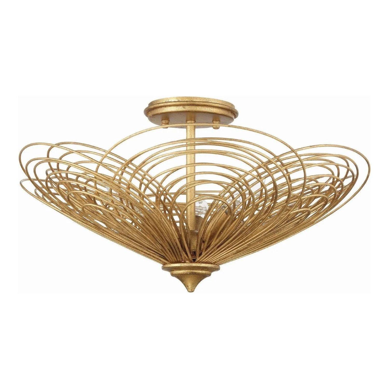Crystorama - Doral Ceiling Mount - DOR-B7703-RG - Canada Light Shop