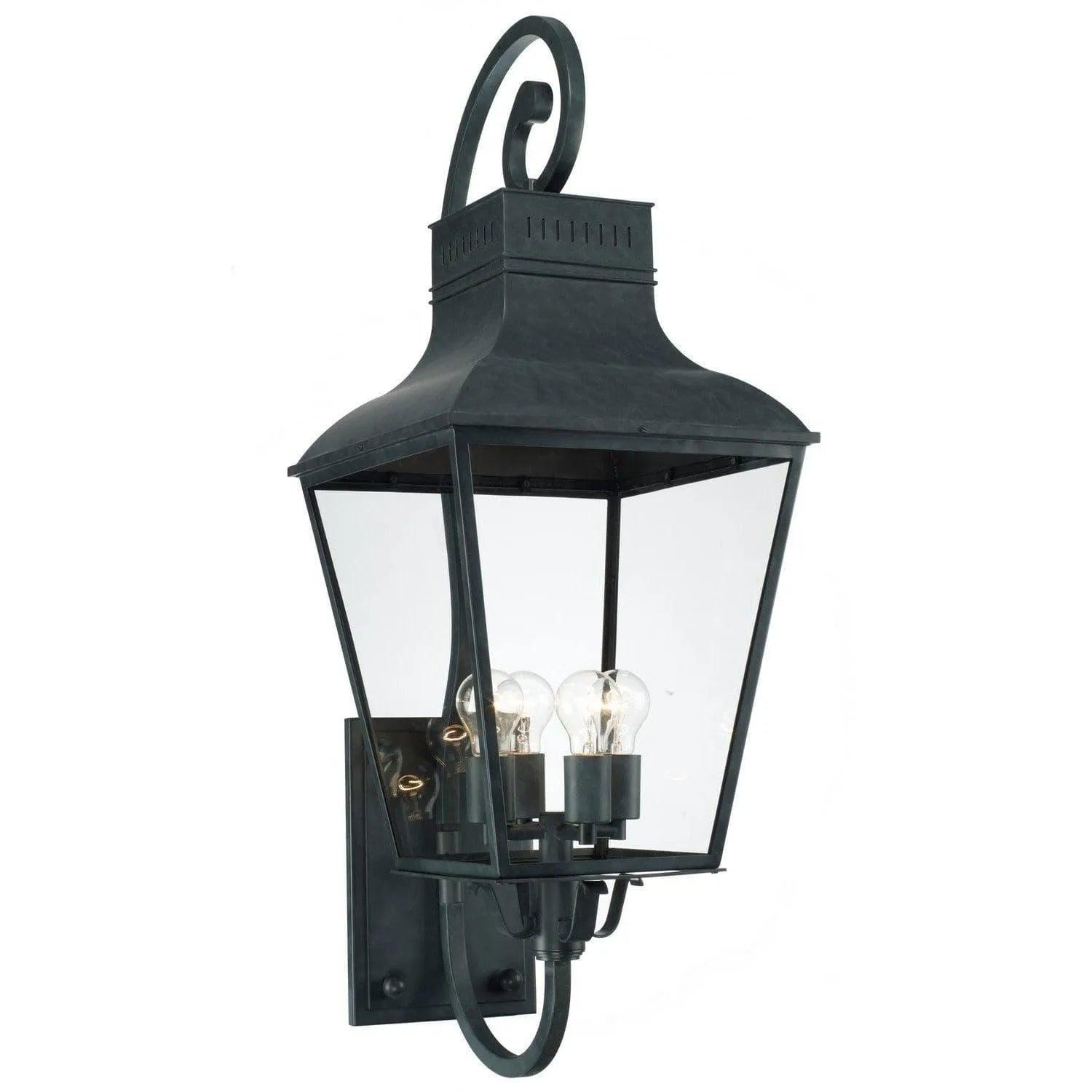 Crystorama - Dumont Four Light Outdoor Wall Mount - DUM-9804-GE - Canada Light Shop