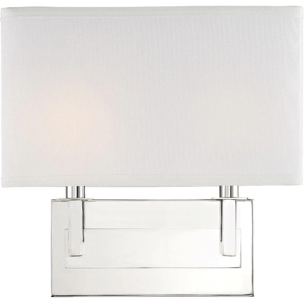 Crystorama - Durham Two Light Wall Mount - DUR-A3542-PN - Canada Light Shop