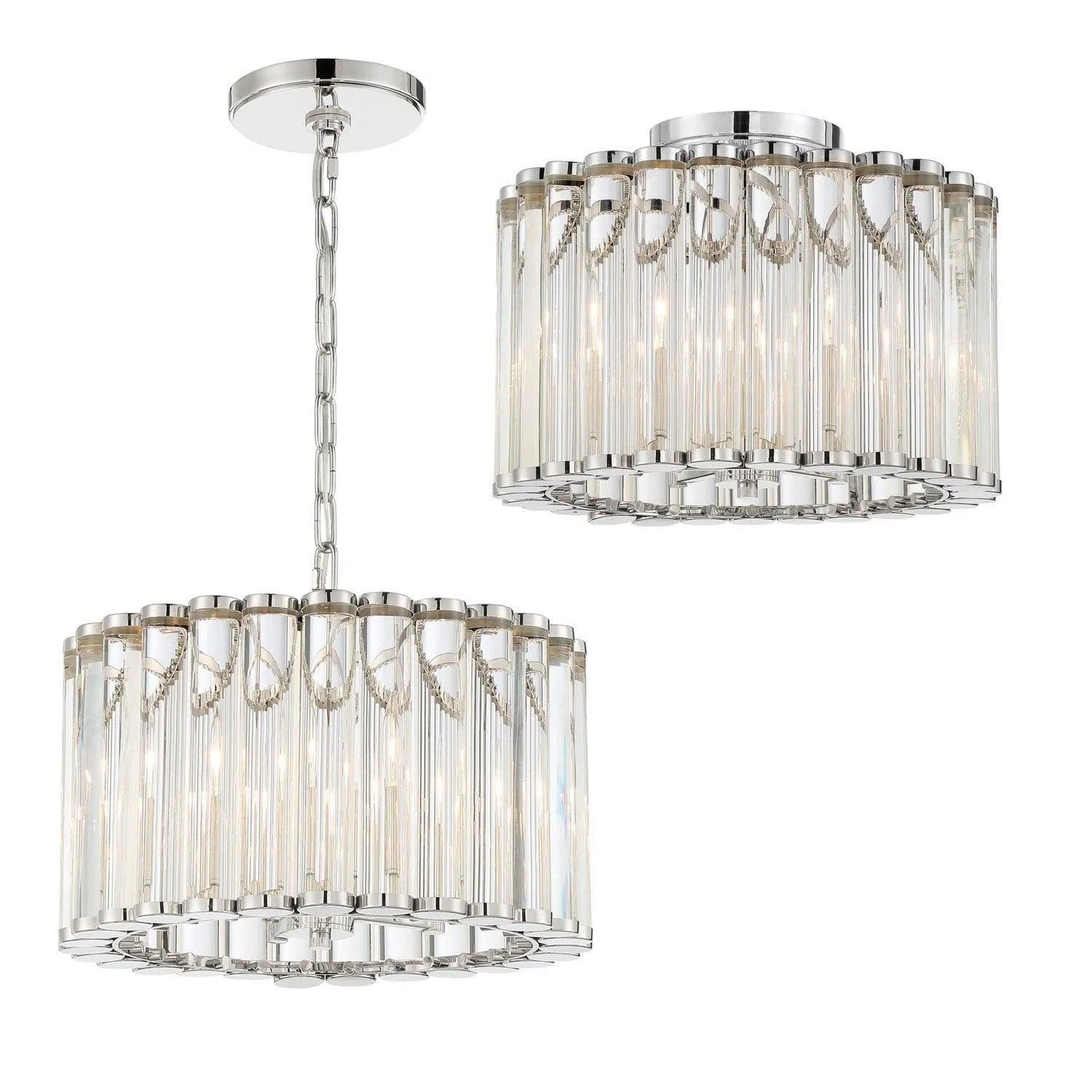 Crystorama - Elliot Ceiling Mount - ELL-B3004-PN_CEILING - Canada Light Shop