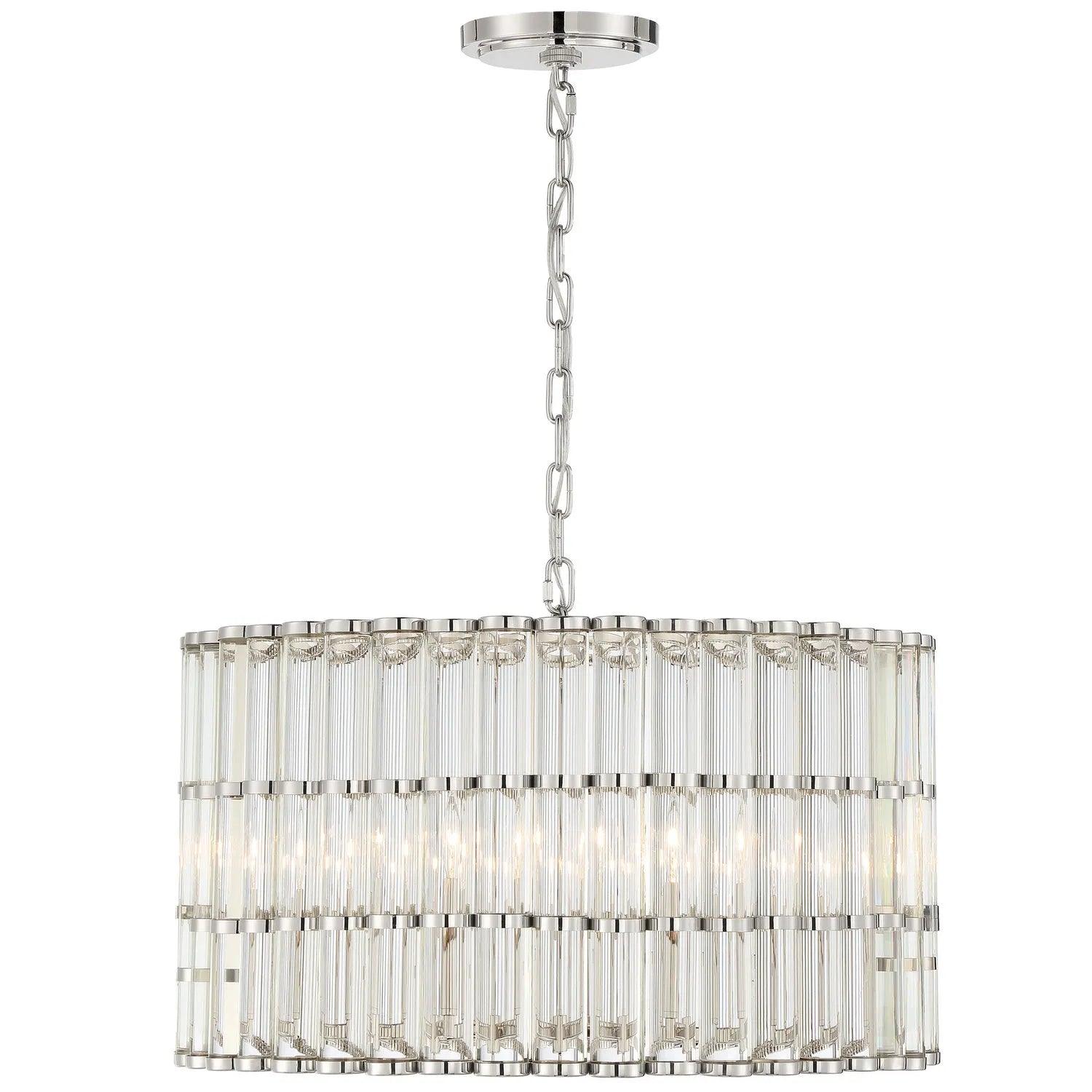Crystorama - Elliot Chandelier - ELL-B3006-PN - Canada Light Shop