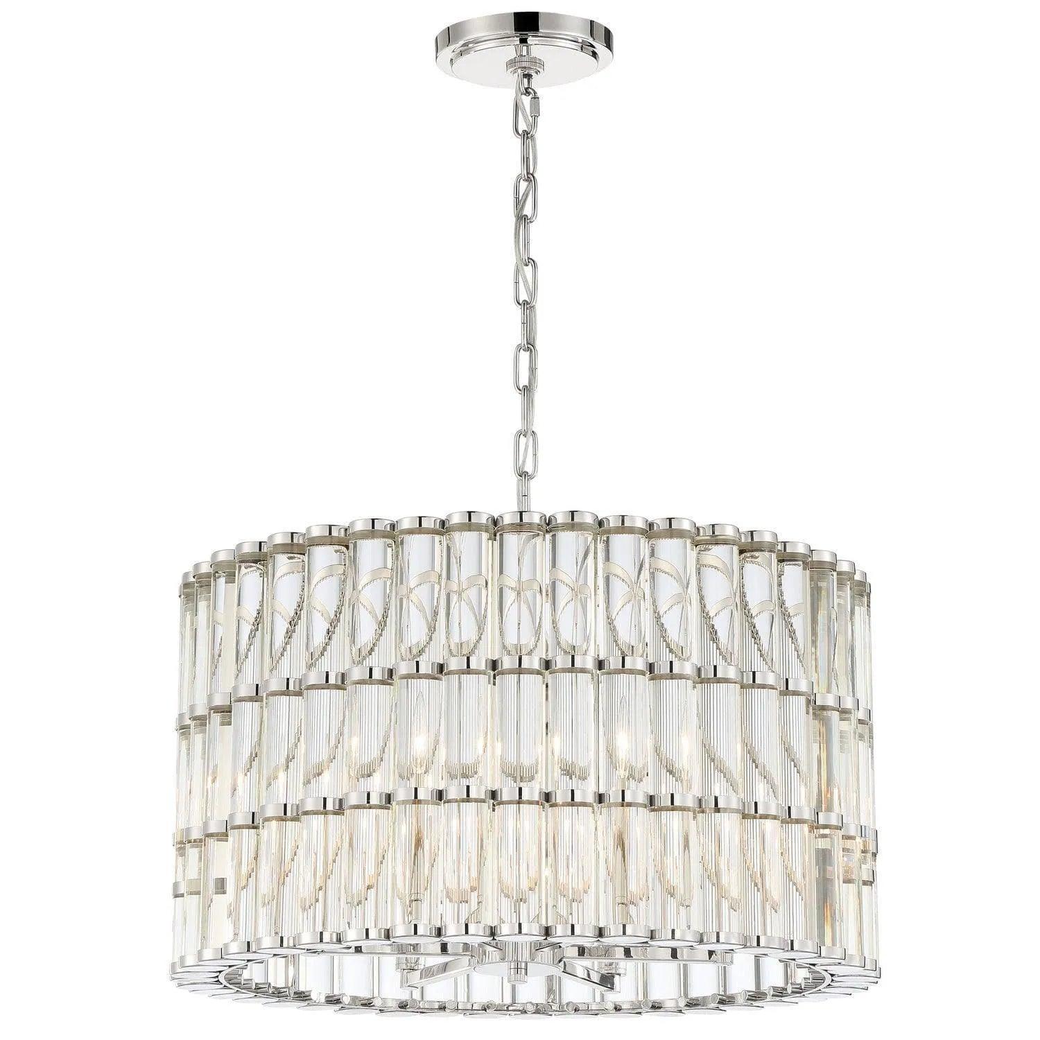 Crystorama - Elliot Chandelier - ELL-B3006-PN - Canada Light Shop