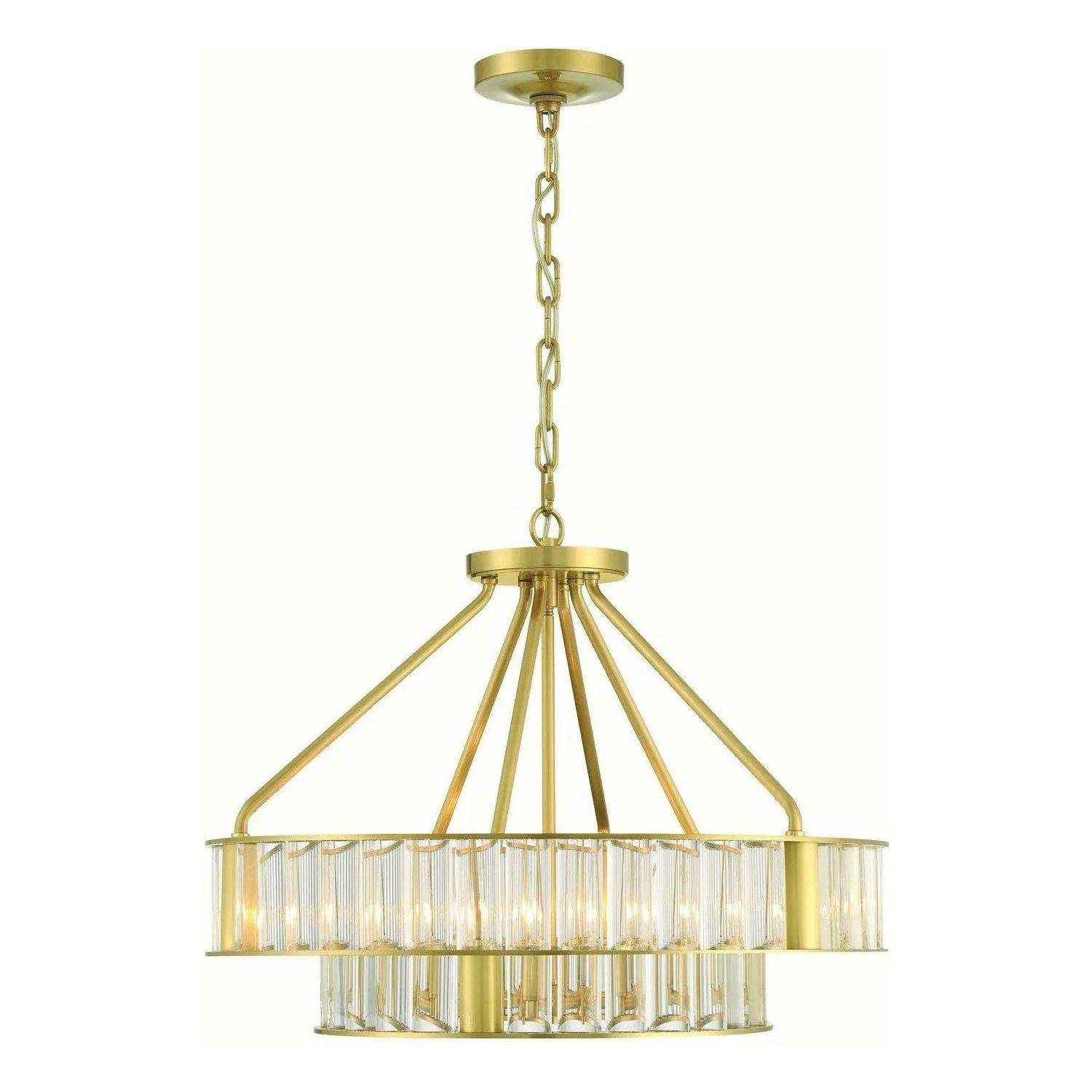Crystorama - Farris Chandelier - FAR-6006-AG - Canada Light Shop