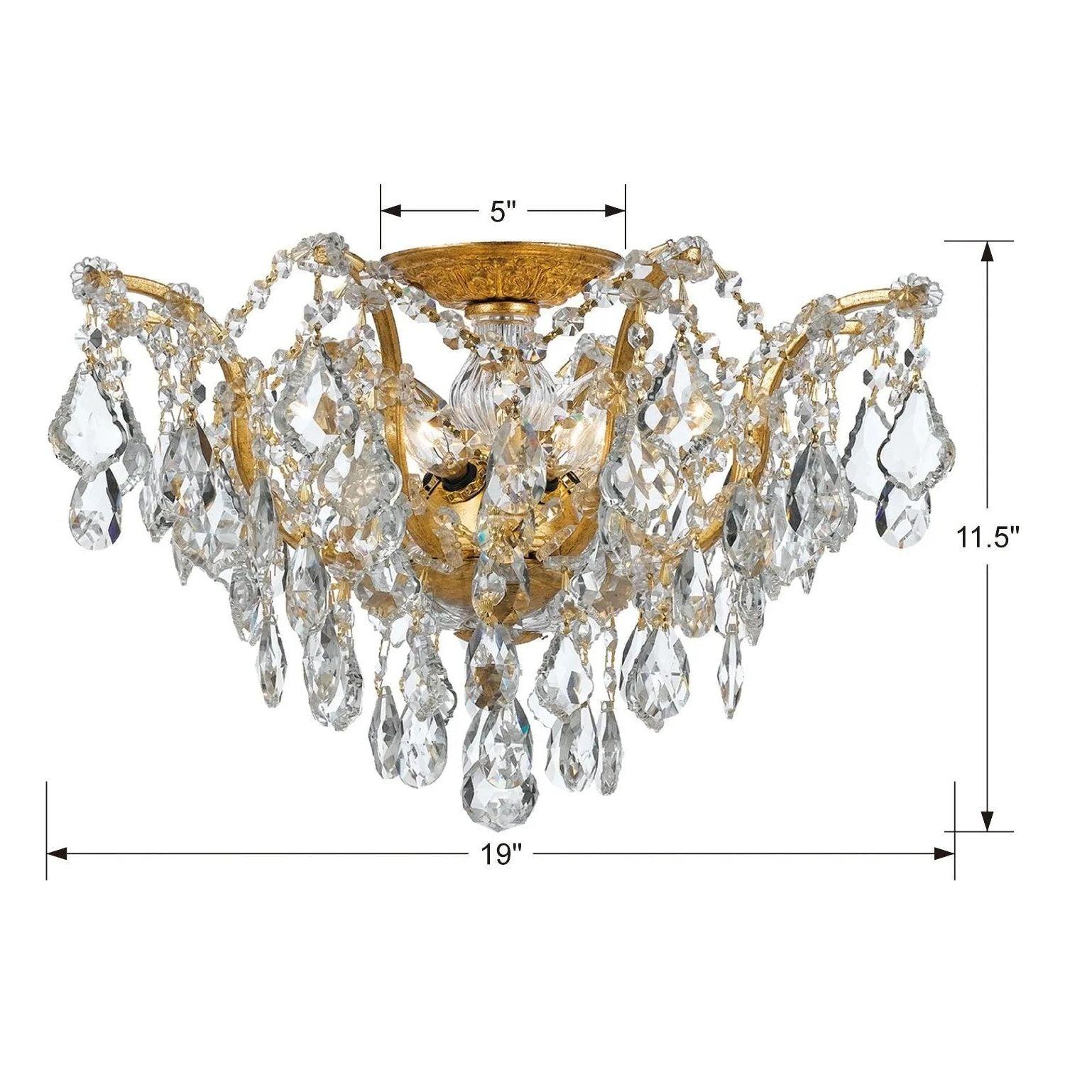 Crystorama - Filmore Ceiling Mount - 4457-GA-CL-MWP - Canada Light Shop