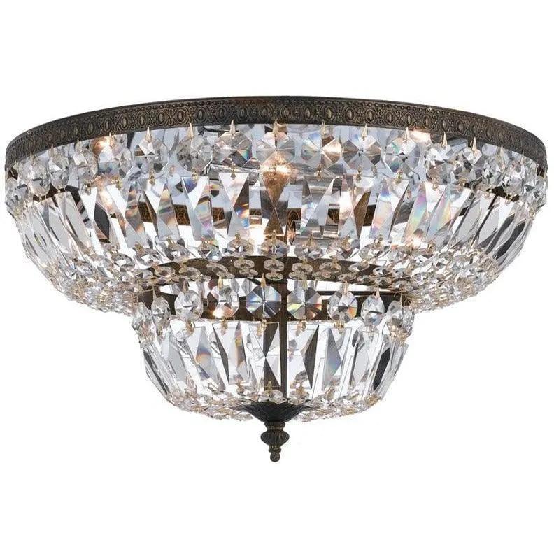 Crystorama - Four Light Ceiling Mount - 718-EB-CL-S - Canada Light Shop