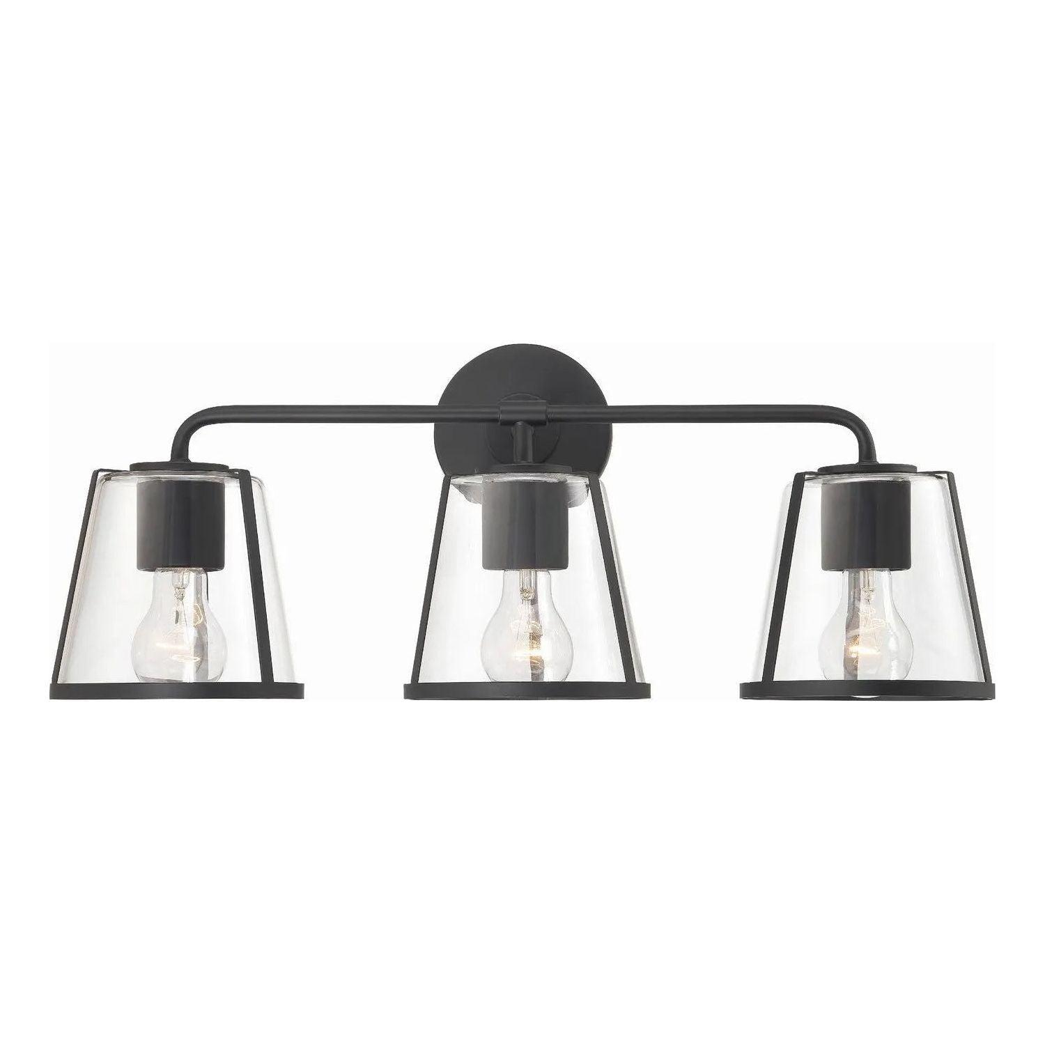 Crystorama - Fulton Bath Vanity - FUL-913-BK-CL - Canada Light Shop