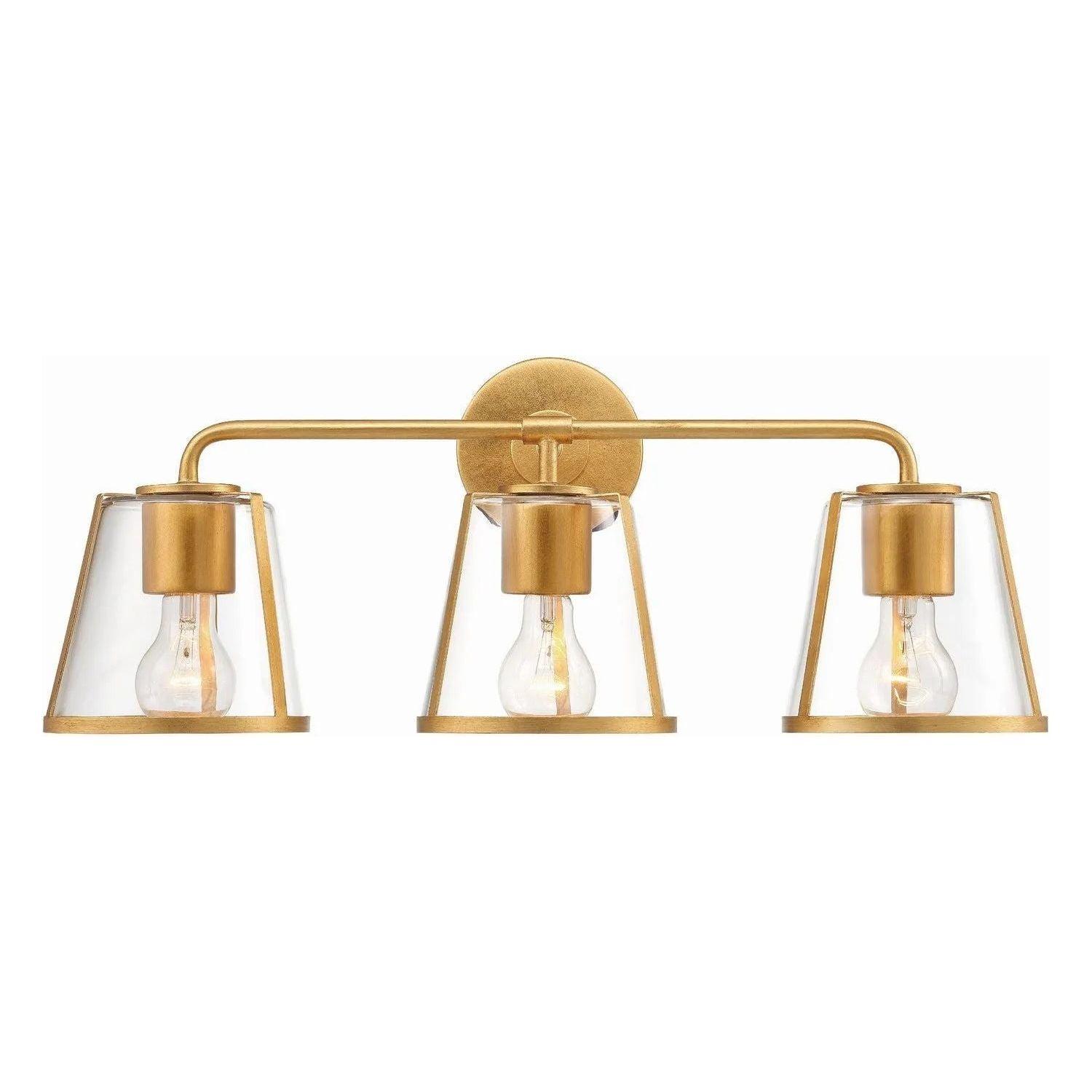 Crystorama - Fulton Bath Vanity - FUL-913-GA-CL - Canada Light Shop