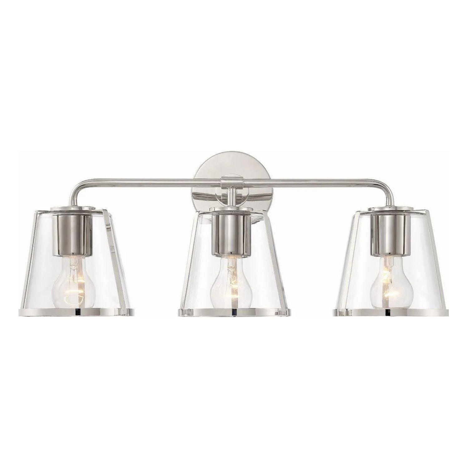 Crystorama - Fulton Bath Vanity - FUL-913-PN-CL - Canada Light Shop