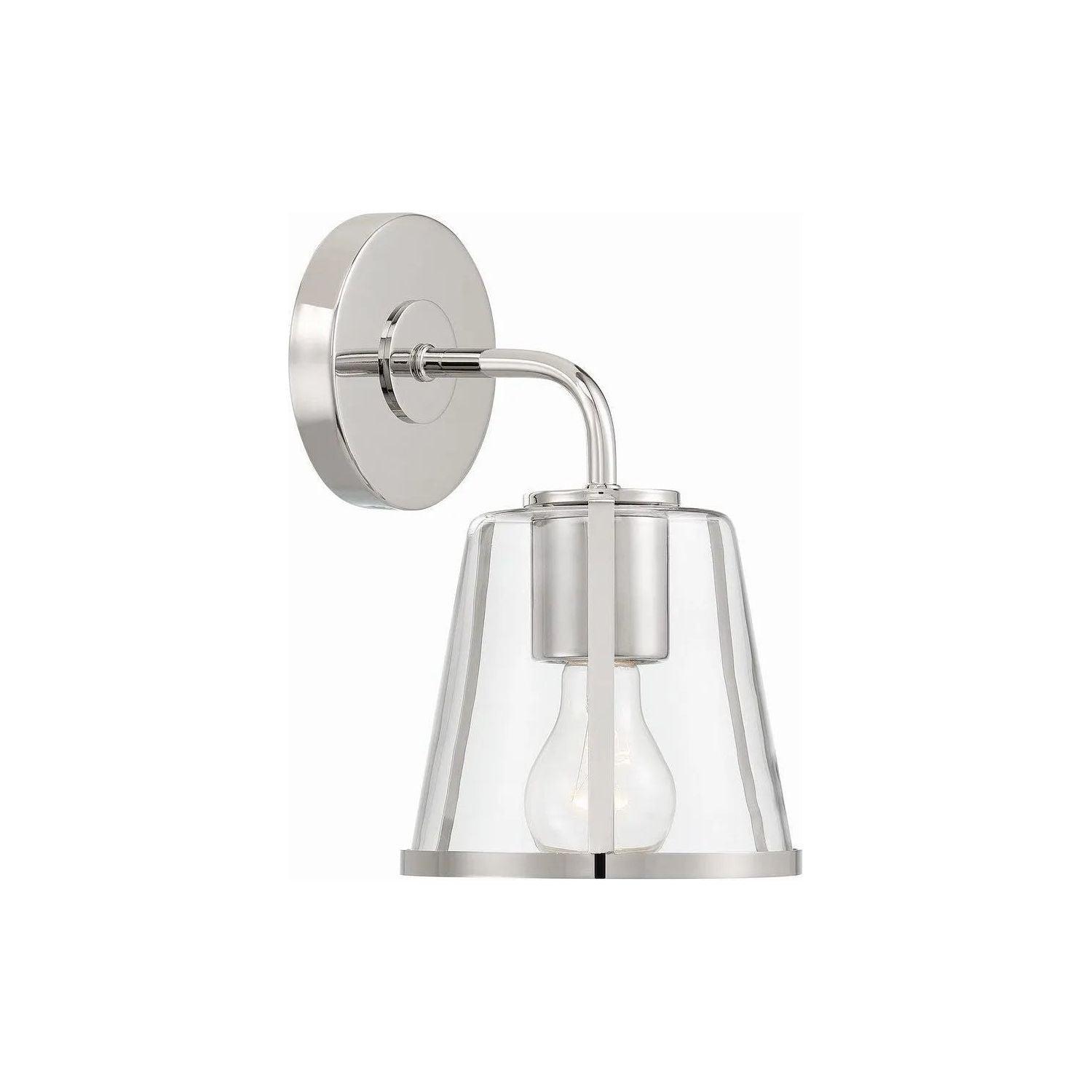Crystorama - Fulton Bath Wall Sconce - FUL-911-PN-CL - Canada Light Shop