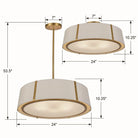 Crystorama - Fulton Six Light Chandelier - FUL-907-BK - Canada Light Shop