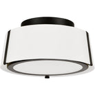 Crystorama - Fulton Two Light Ceiling Mount - FUL-903-BK - Canada Light Shop