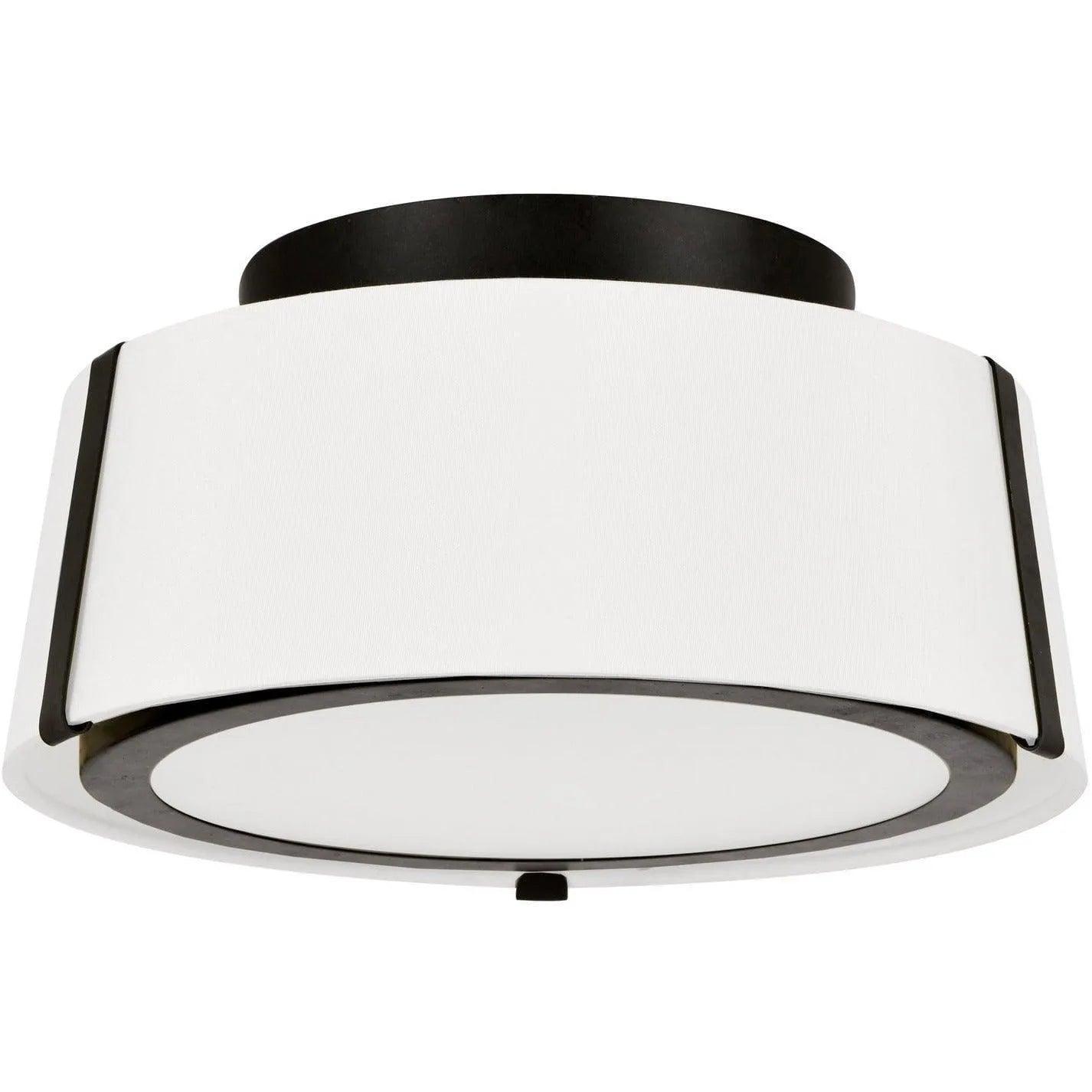 Crystorama - Fulton Two Light Ceiling Mount - FUL-903-BK - Canada Light Shop