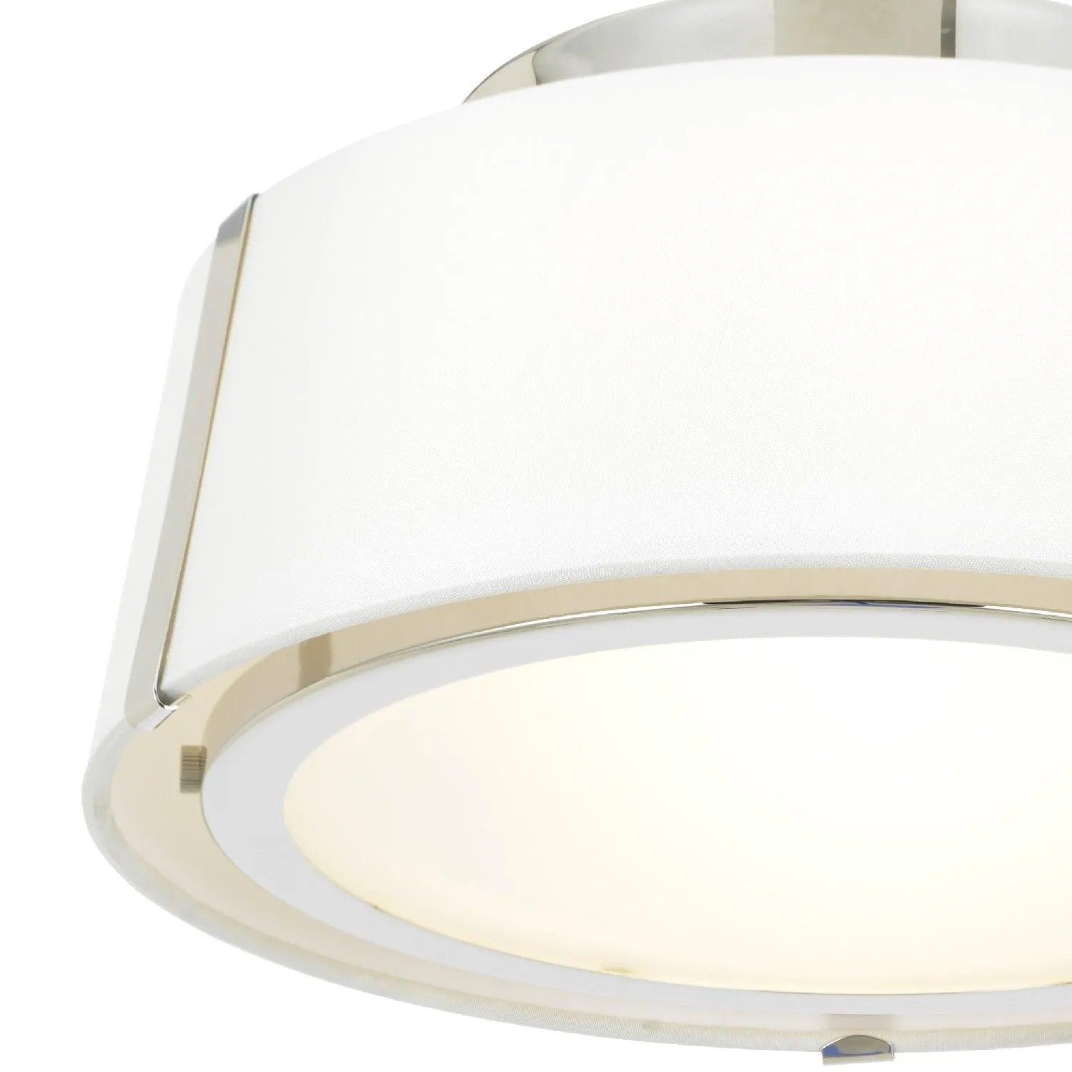 Crystorama - Fulton Two Light Ceiling Mount - FUL-903-BK - Canada Light Shop