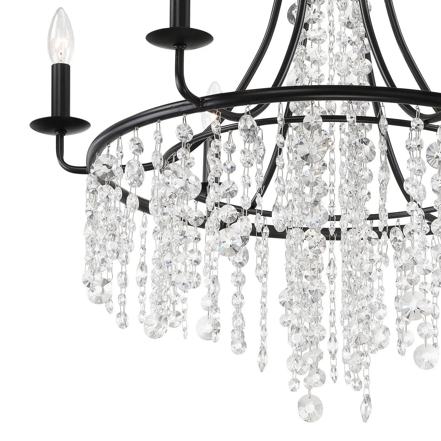 Crystorama - Gabrielle Chandelier - GAB-B7312-GA - Canada Light Shop