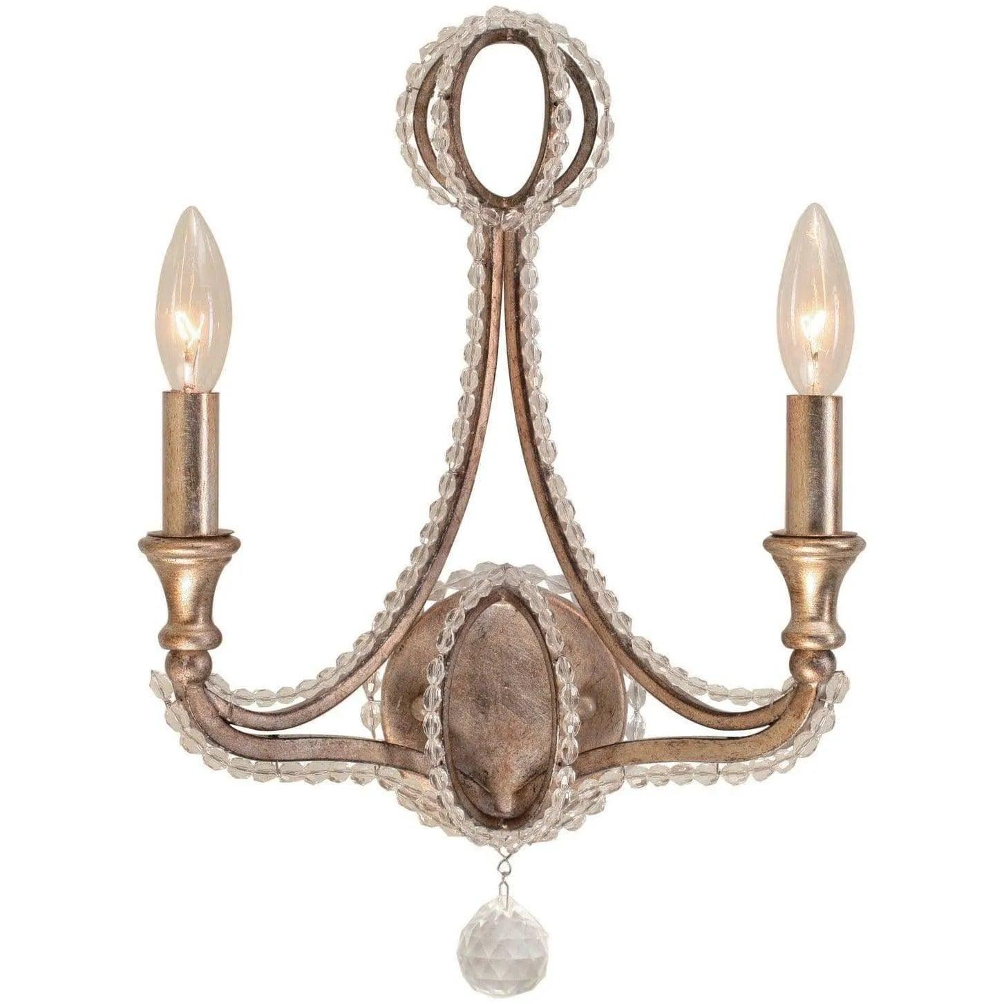 Crystorama - Garland Two Light Wall Mount - 6762-DT - Canada Light Shop