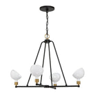 Crystorama - Gigi Chandelier - GIG-814-BK-AG - Canada Light Shop