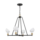 Crystorama - Gigi Chandelier - GIG-814-BK-AG - Canada Light Shop