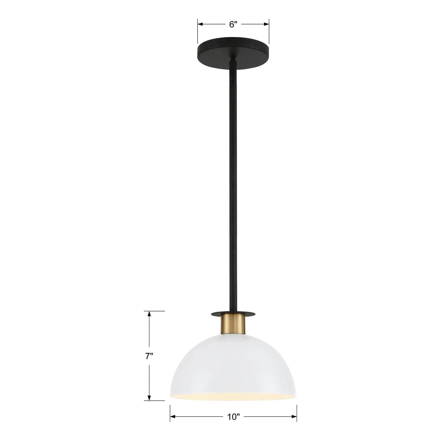 Crystorama - Gigi Mini Pendant - GIG-813-BK-AG - Canada Light Shop