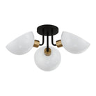 Crystorama - Gigi Semi-Flush Mount - GIG-810-BK-AG - Canada Light Shop