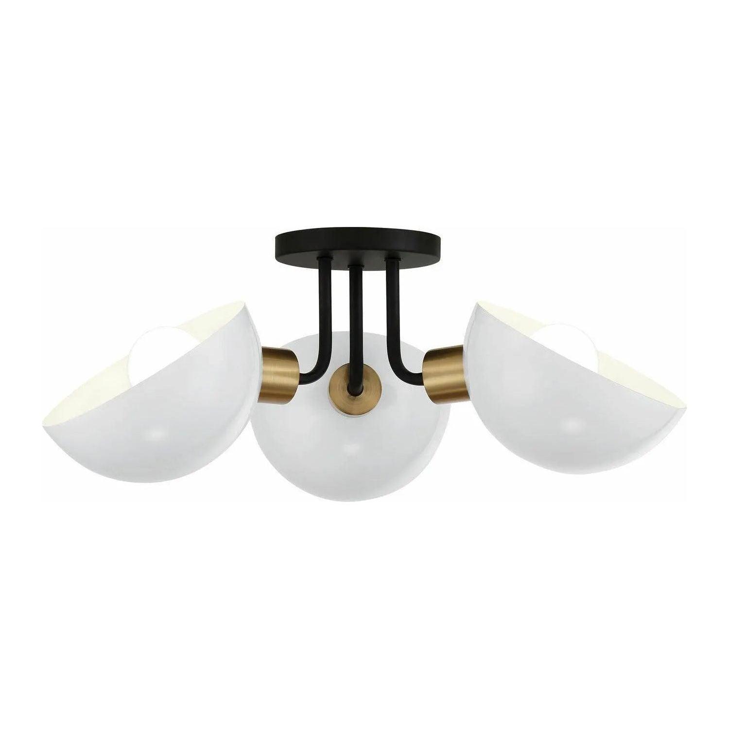 Crystorama - Gigi Semi-Flush Mount - GIG-810-BK-AG - Canada Light Shop