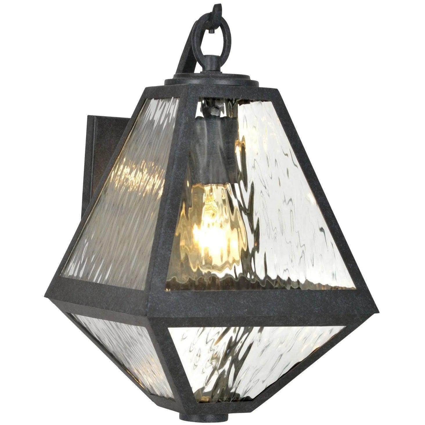 Crystorama - Glacier One Light Outdoor Wall Mount - GLA-9701-WT-BC - Canada Light Shop