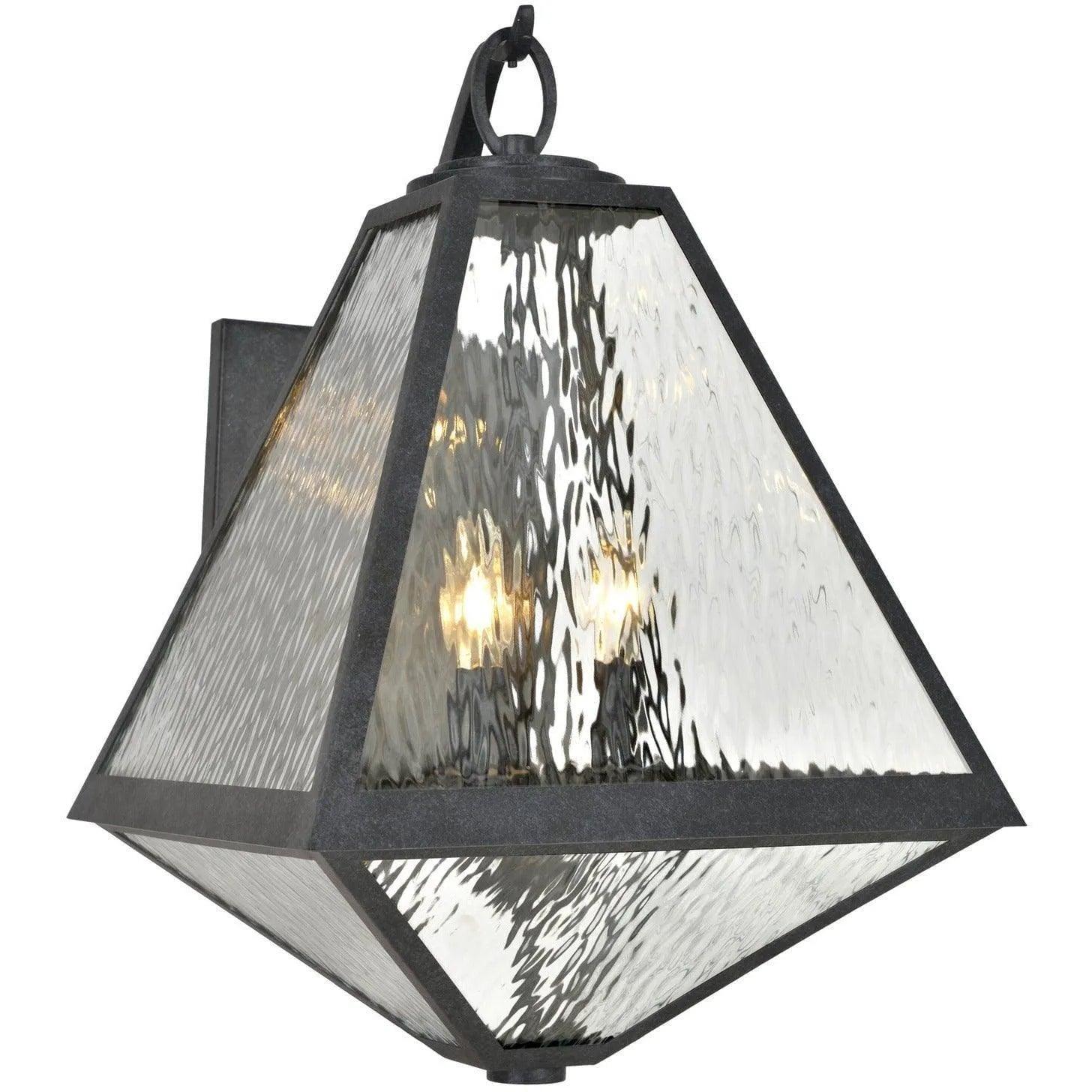 Crystorama - Glacier Three Light Outdoor Wall Mount - GLA-9702-WT-BC - Canada Light Shop