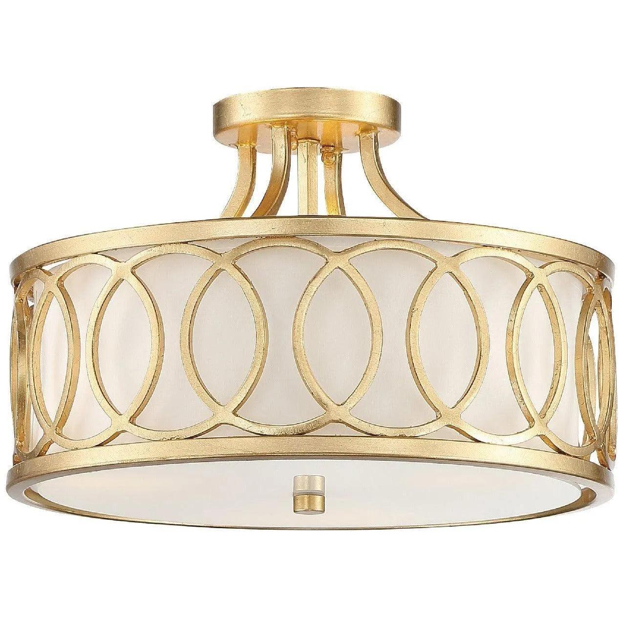Crystorama - Graham Three Light Ceiling Mount - 285-GA - Canada Light Shop