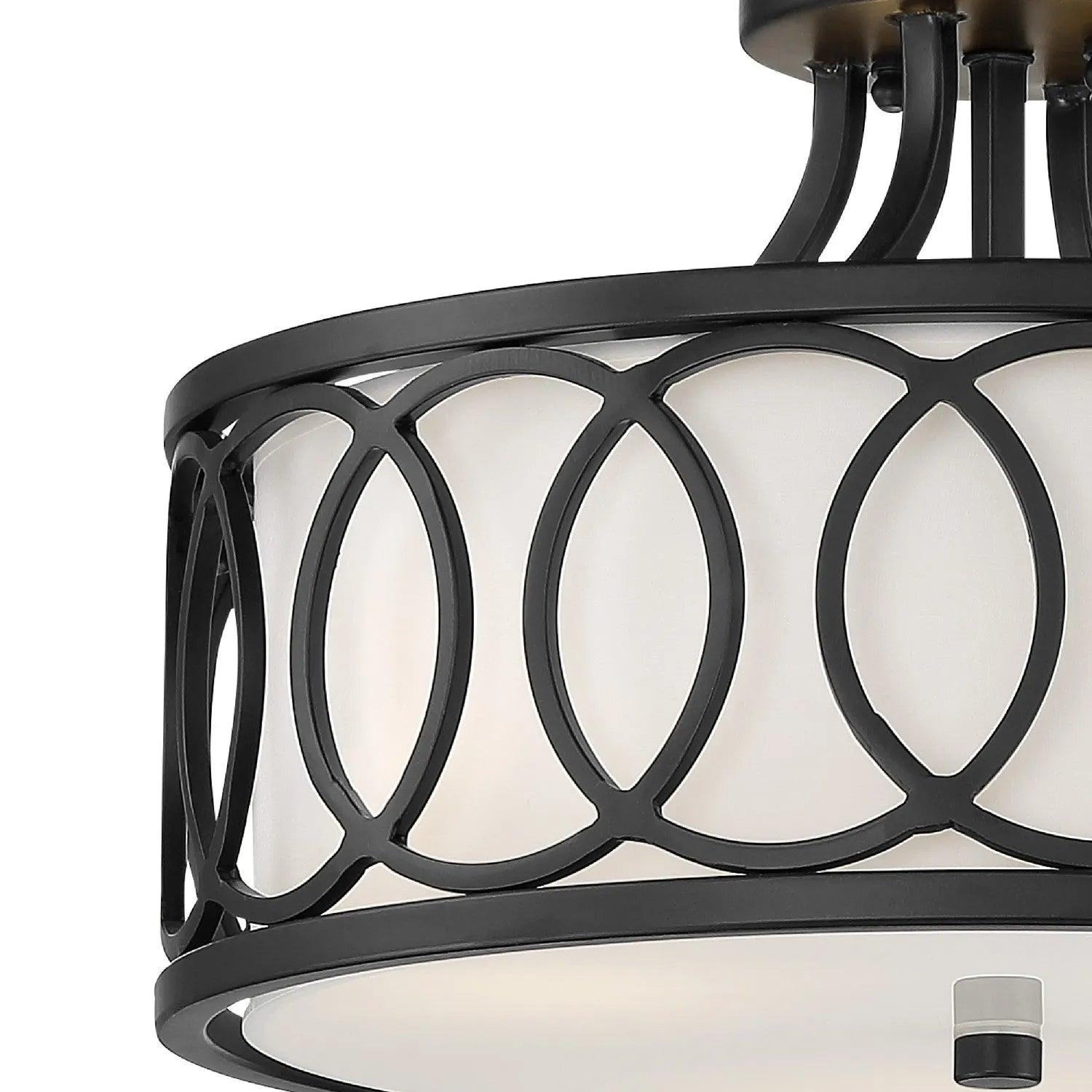 Crystorama - Graham Three Light Ceiling Mount - 285-GA - Canada Light Shop