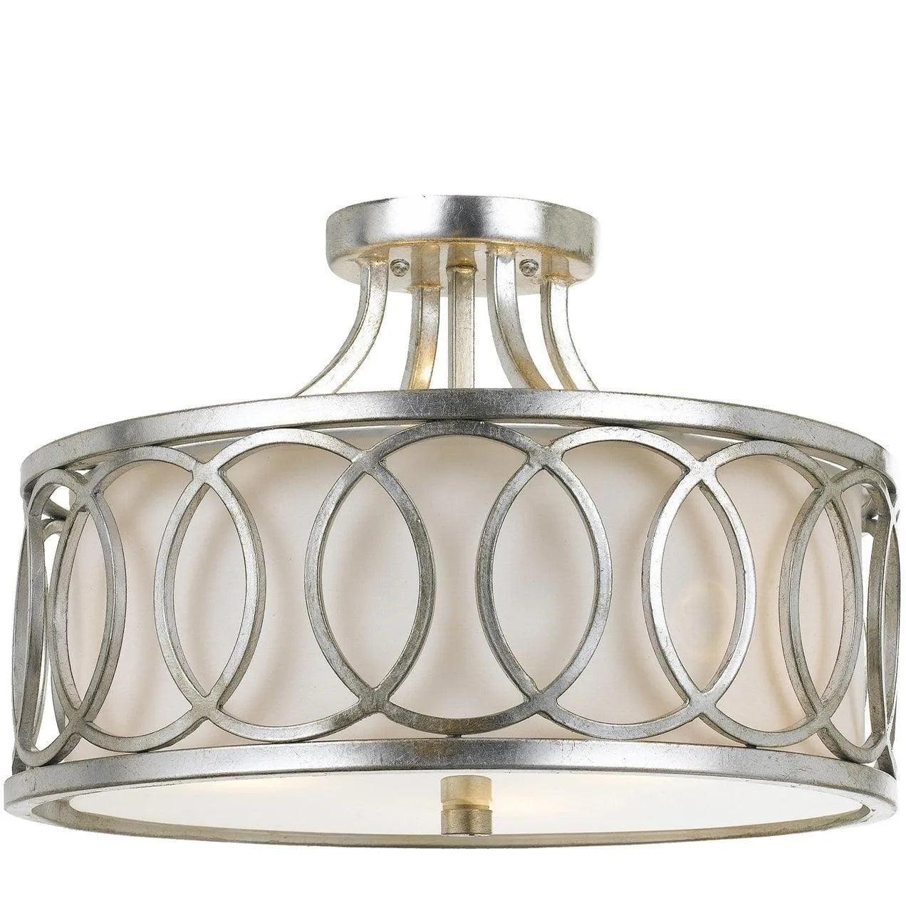 Crystorama - Graham Three Light Ceiling Mount - 285-SA - Canada Light Shop