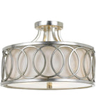 Crystorama - Graham Three Light Ceiling Mount - 285-SA - Canada Light Shop