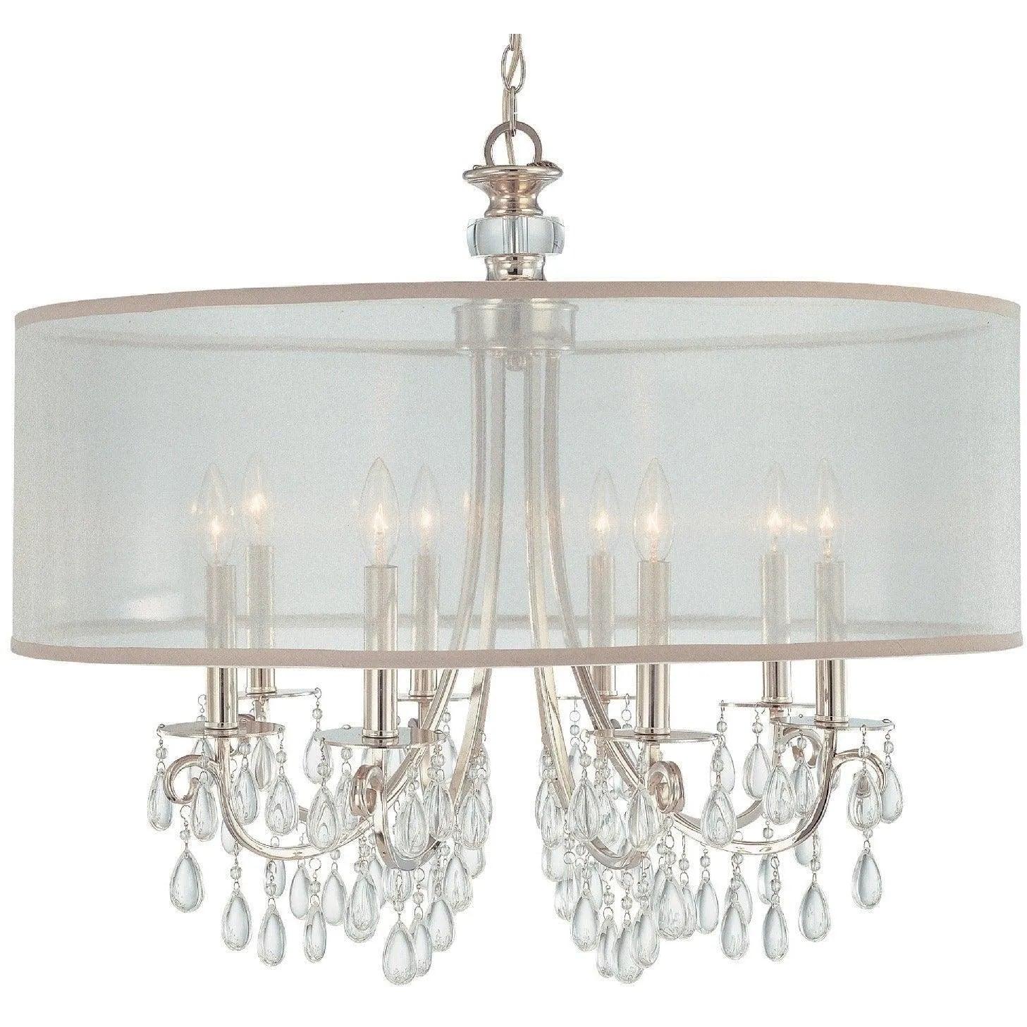 Crystorama - Hampton Eight Light Chandelier - 5628-CH - Canada Light Shop