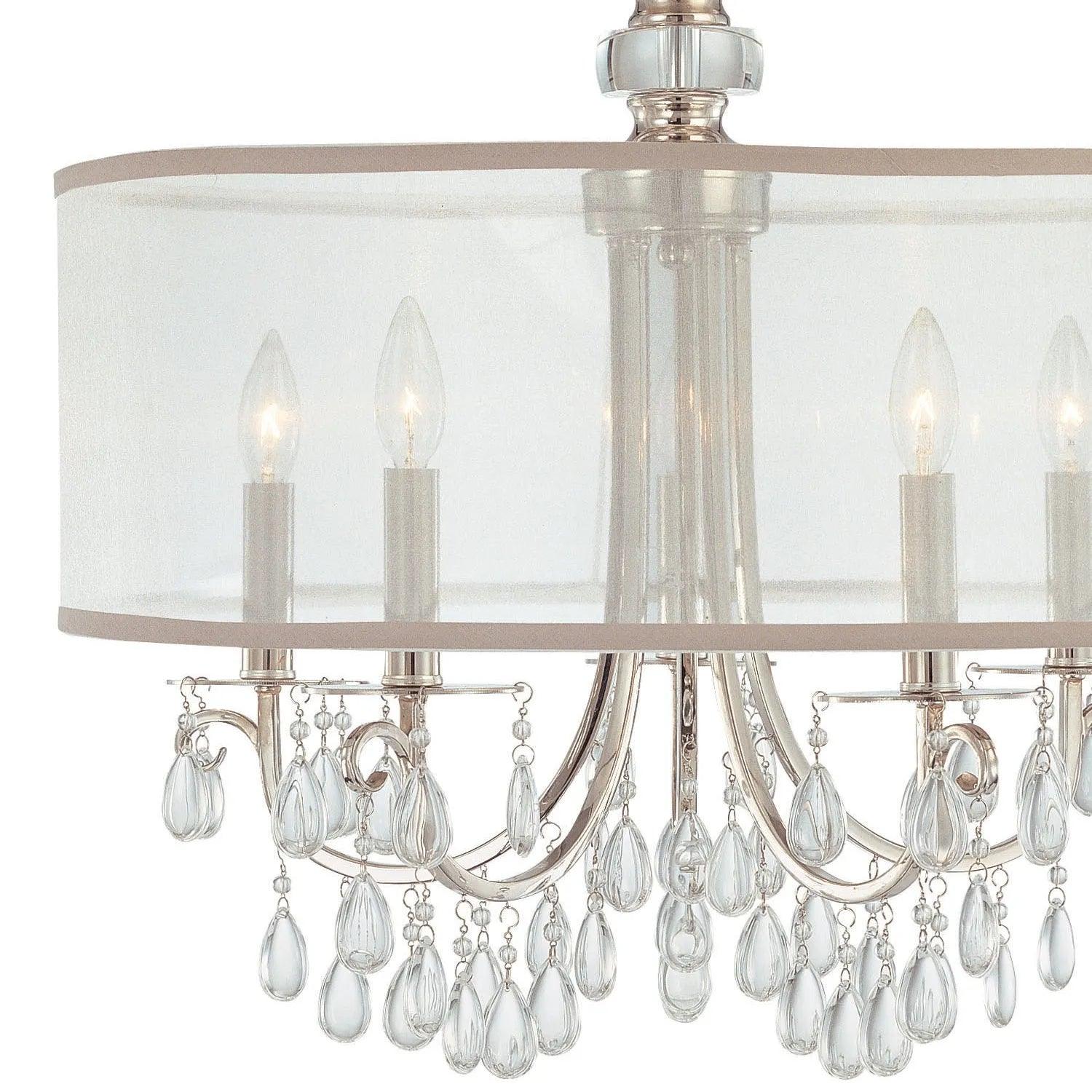 Crystorama - Hampton Five Light Chandelier - 5625-AB - Canada Light Shop