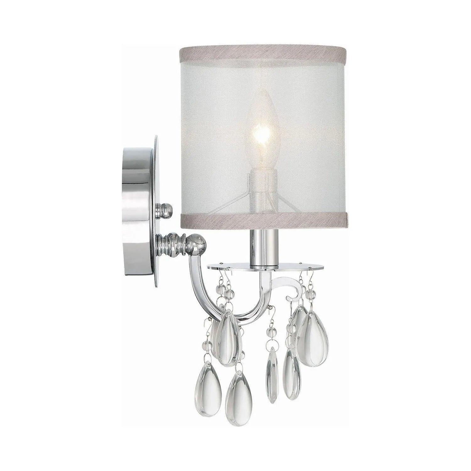 Crystorama - Hampton One Light Wall Mount - 5621-AB - Canada Light Shop