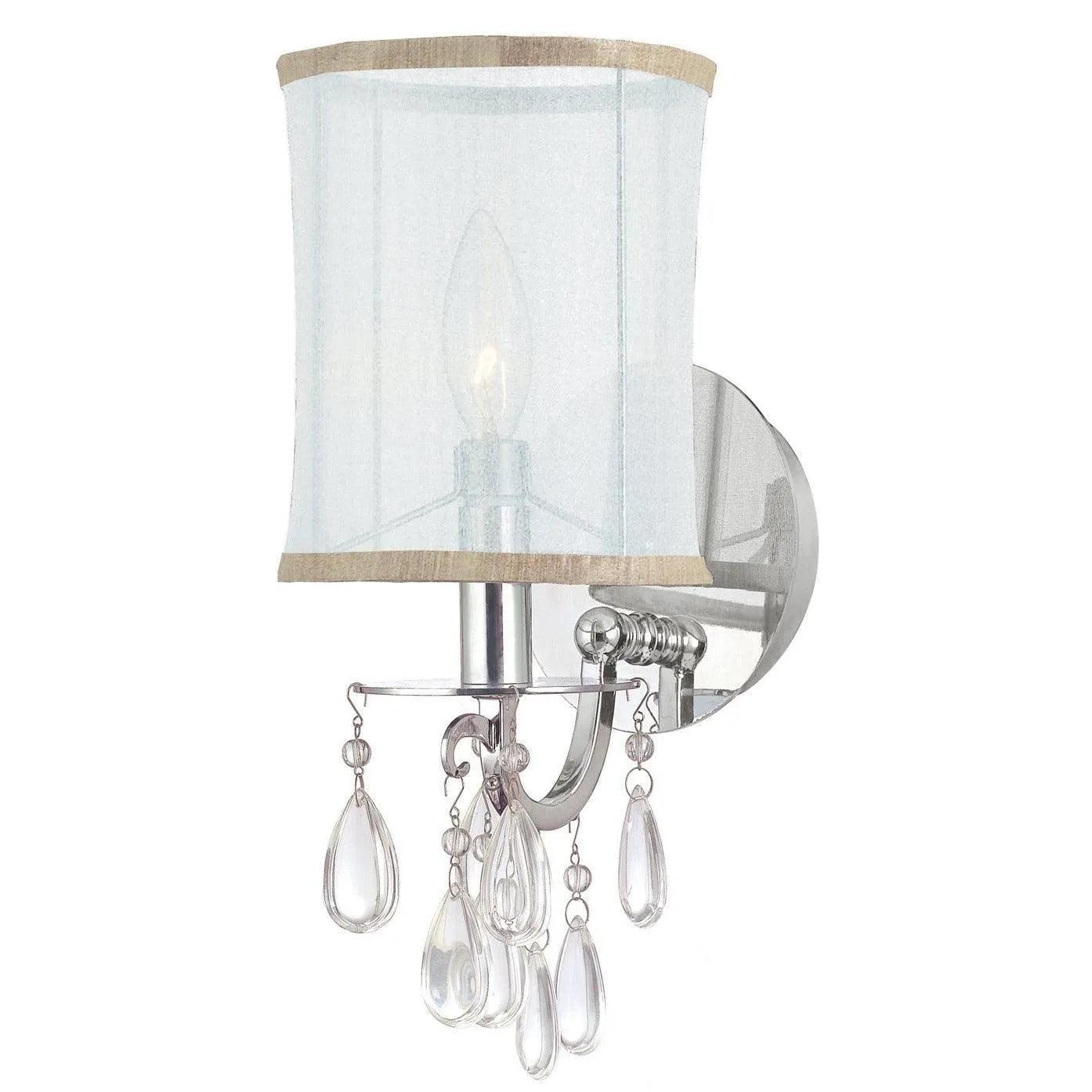 Crystorama - Hampton One Light Wall Mount - 5621-CH - Canada Light Shop
