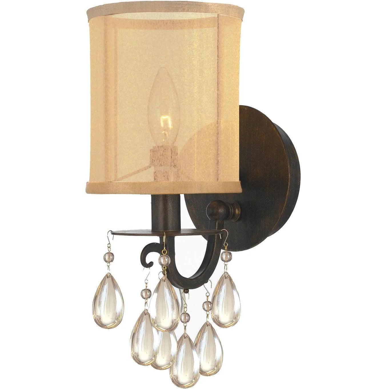 Crystorama - Hampton One Light Wall Mount - 5621-EB - Canada Light Shop