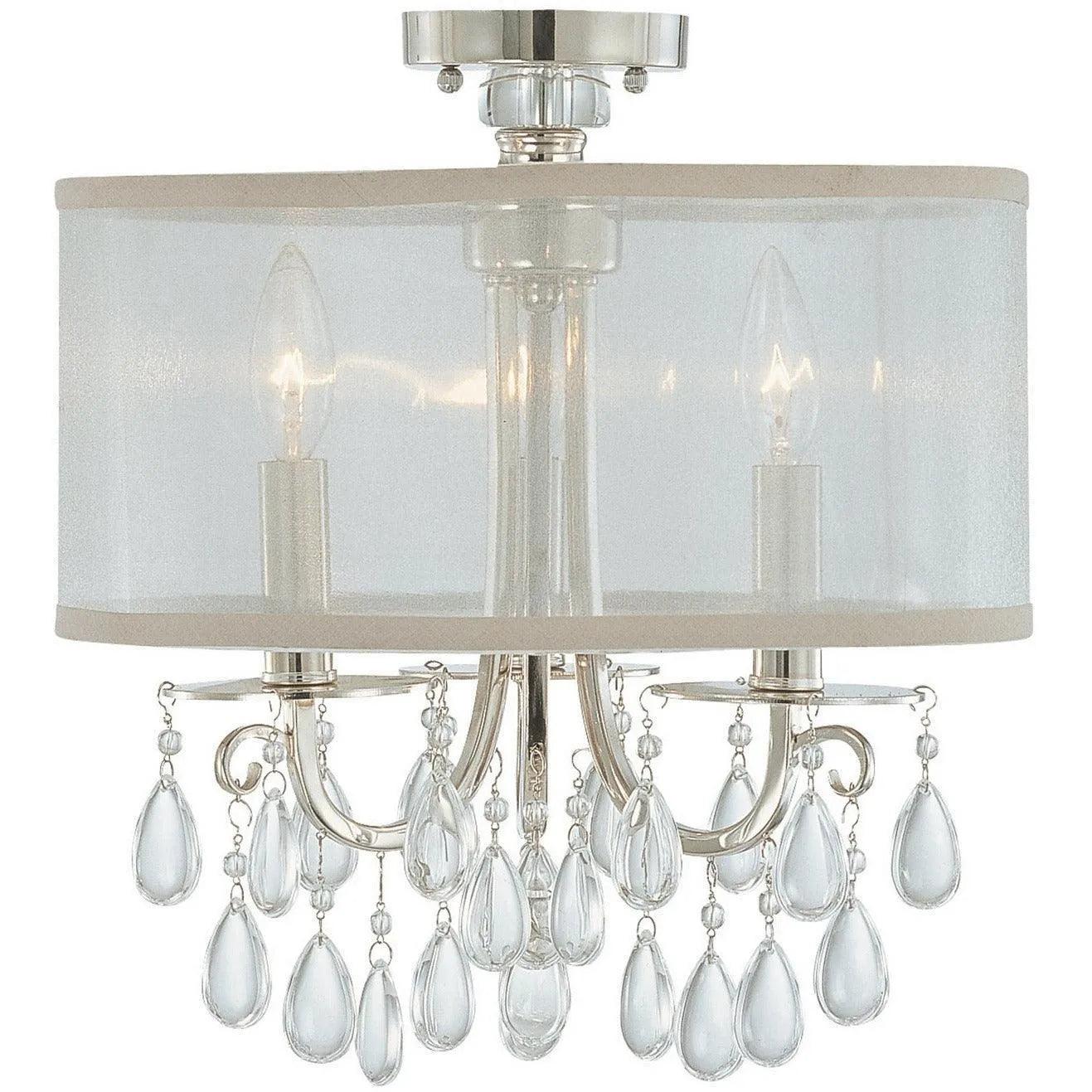 Crystorama - Hampton Three Light Ceiling Mount - 5623-CH_CEILING - Canada Light Shop