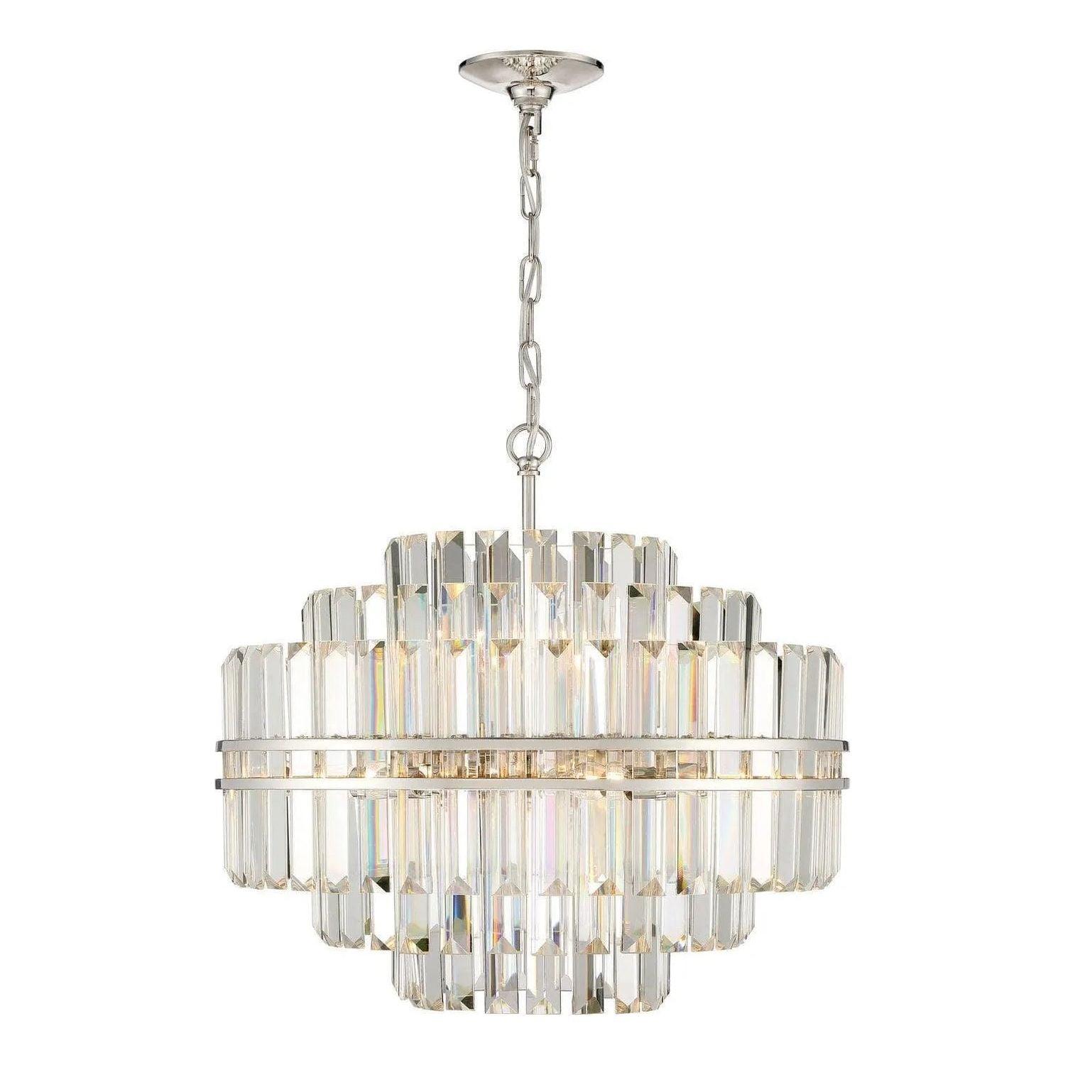 Crystorama - Hayes Chandelier - HAY-1405-PN - Canada Light Shop