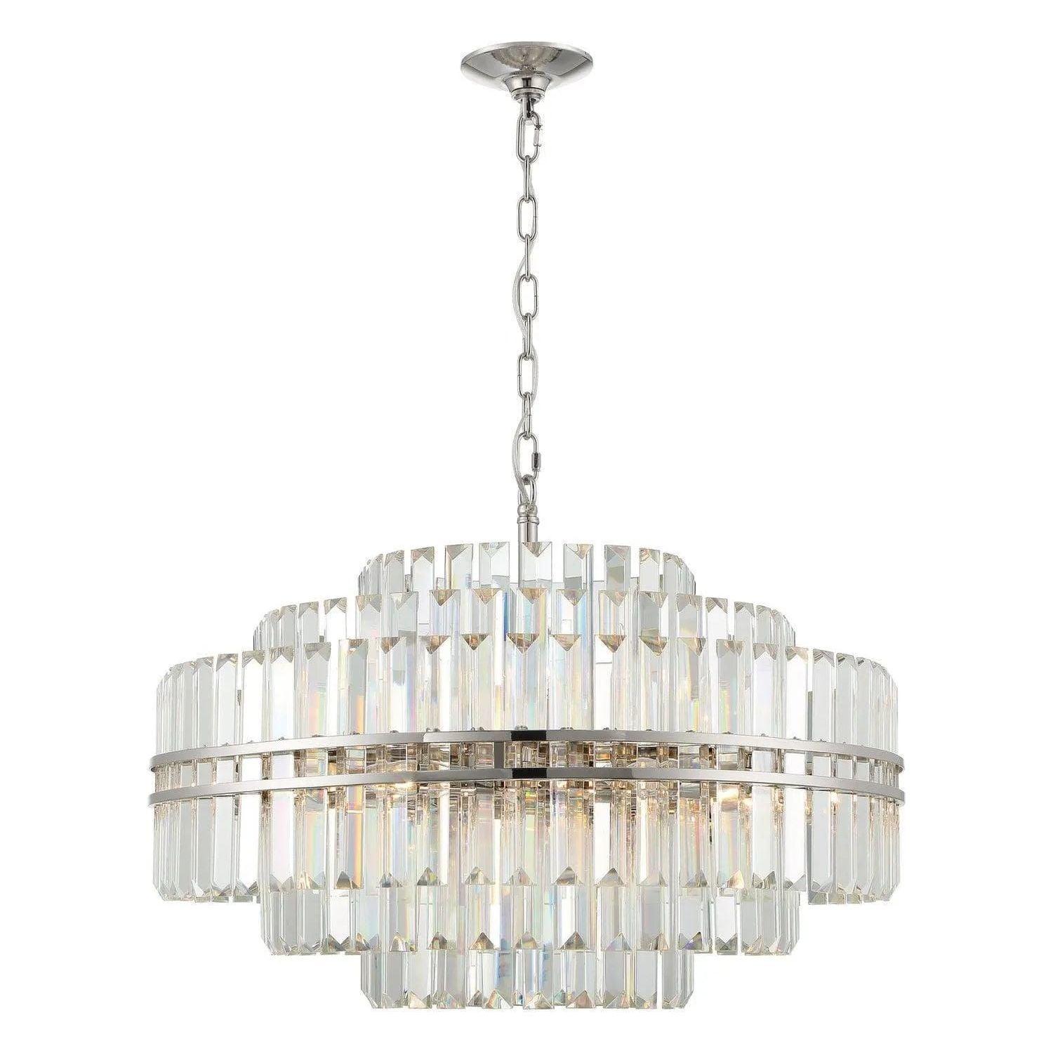 Crystorama - Hayes Chandelier - HAY-1407-PN - Canada Light Shop