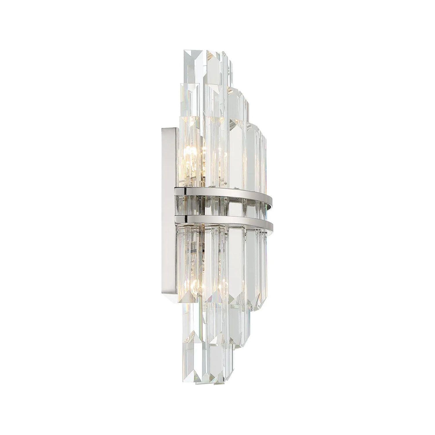 Crystorama - Hayes Wall Sconce - HAY-1402-PN - Canada Light Shop