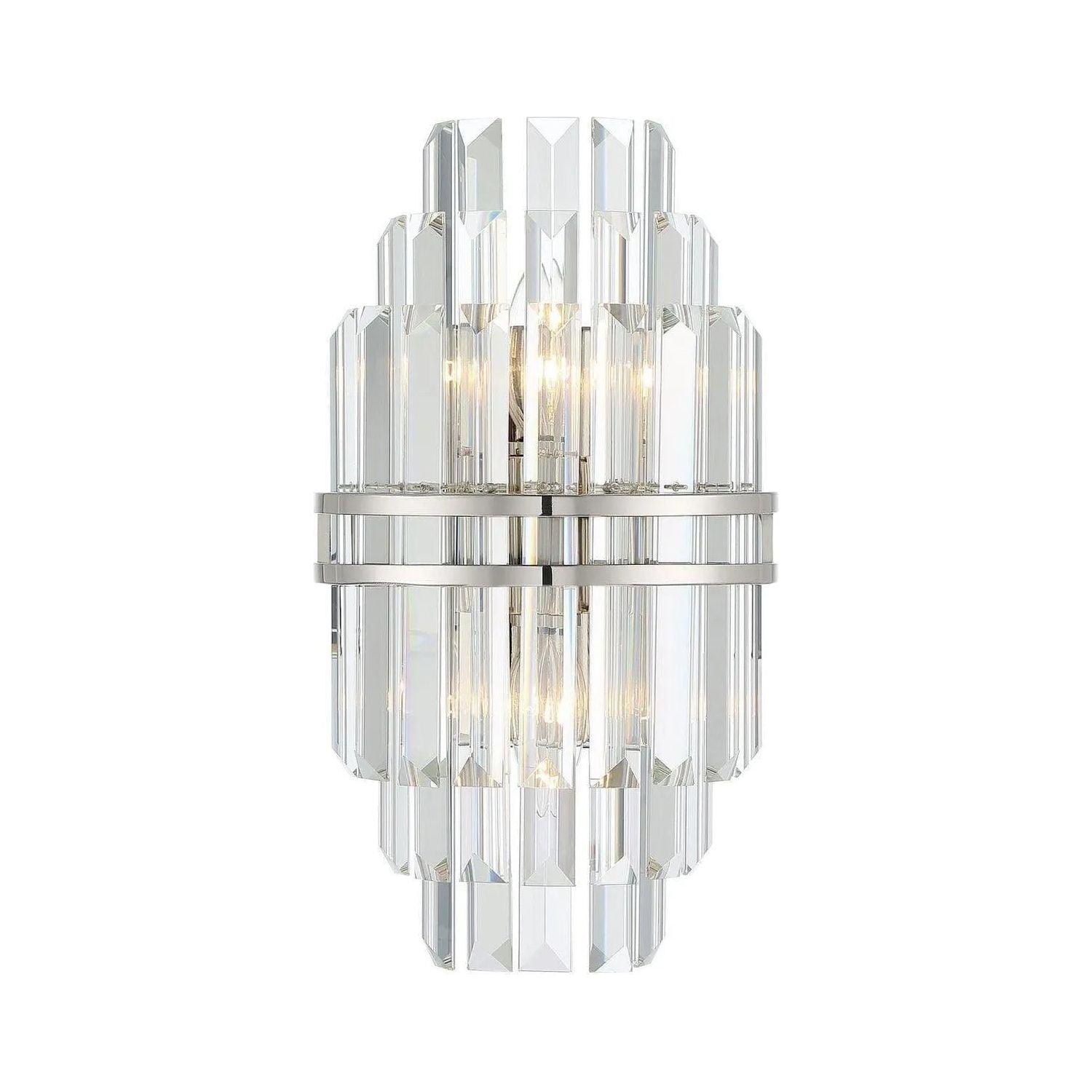 Crystorama - Hayes Wall Sconce - HAY-1402-PN - Canada Light Shop
