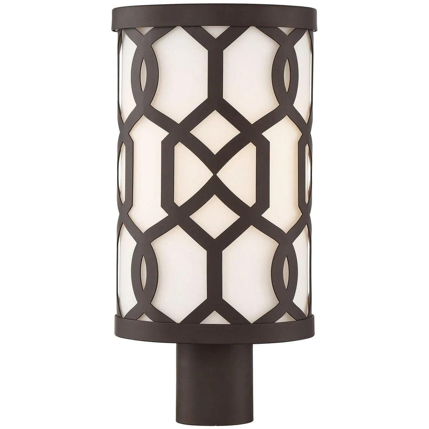 Crystorama - Jennings One Light Outdoor Lantern Post - JEN-2207-DB - Canada Light Shop