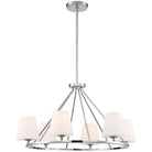 Crystorama - Keenan Six Light Chandelier - KEE-A3006-PN - Canada Light Shop