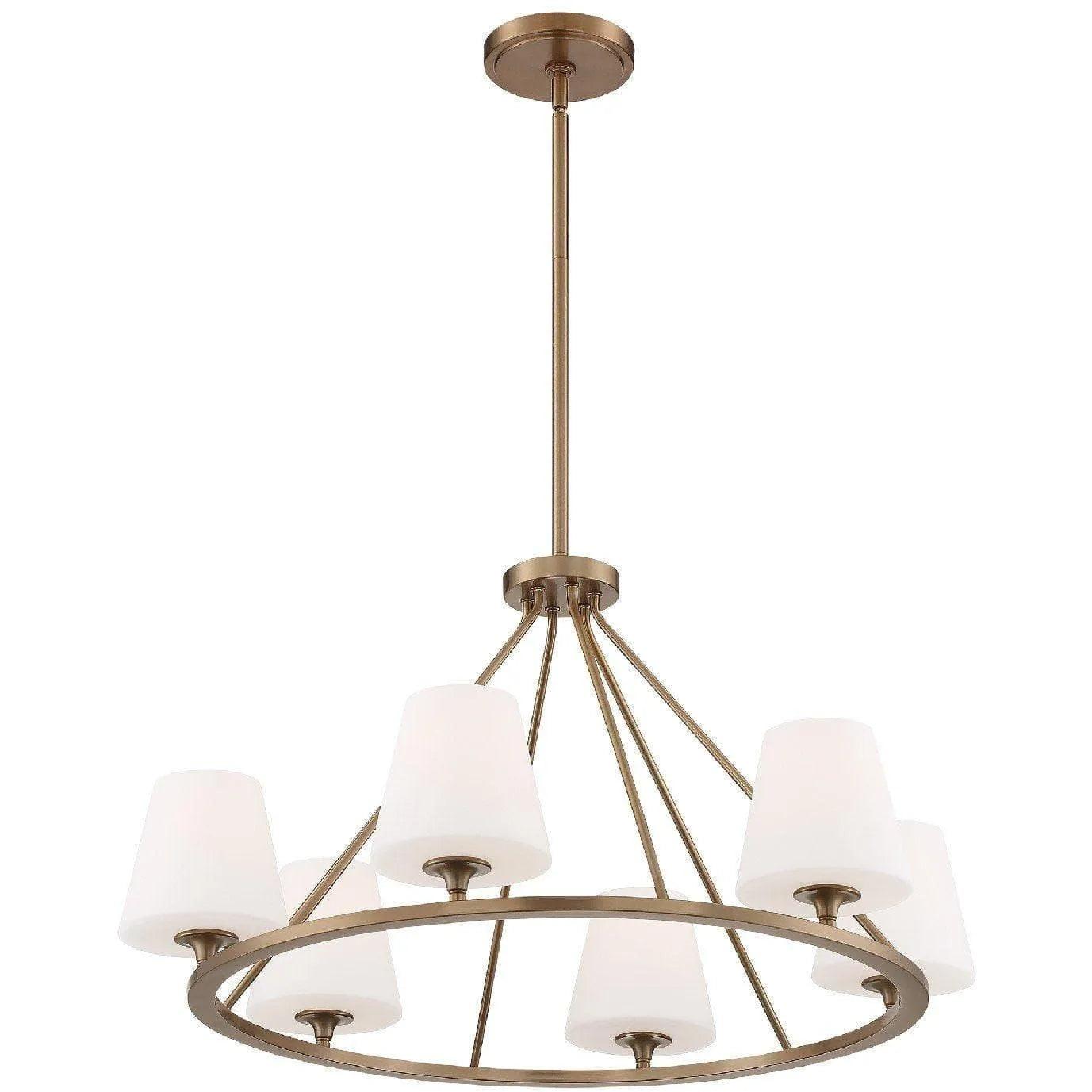 Crystorama - Keenan Six Light Chandelier - KEE-A3006-VG - Canada Light Shop