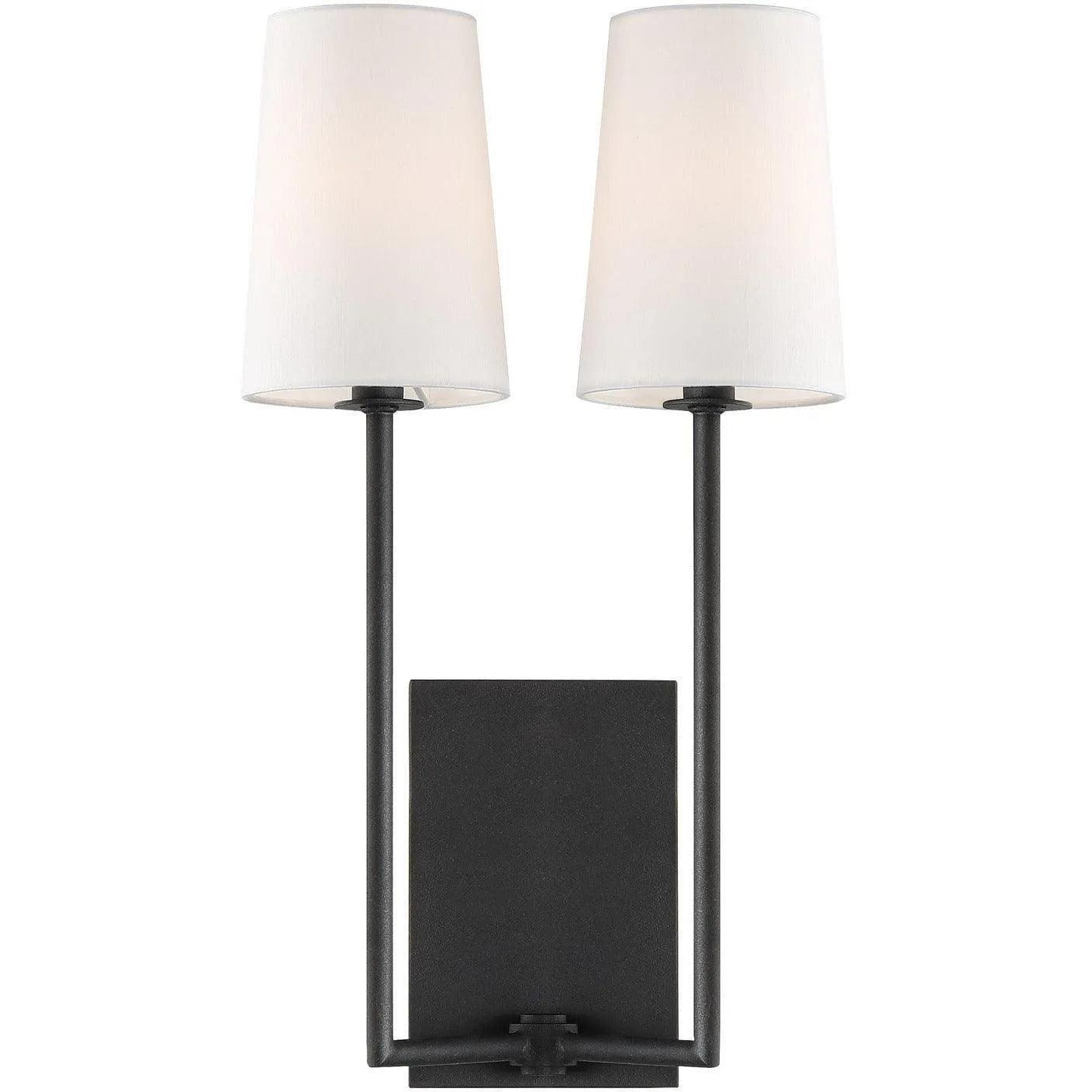 Crystorama - Lena Two Light Wall Mount - LEN-252-BF - Canada Light Shop